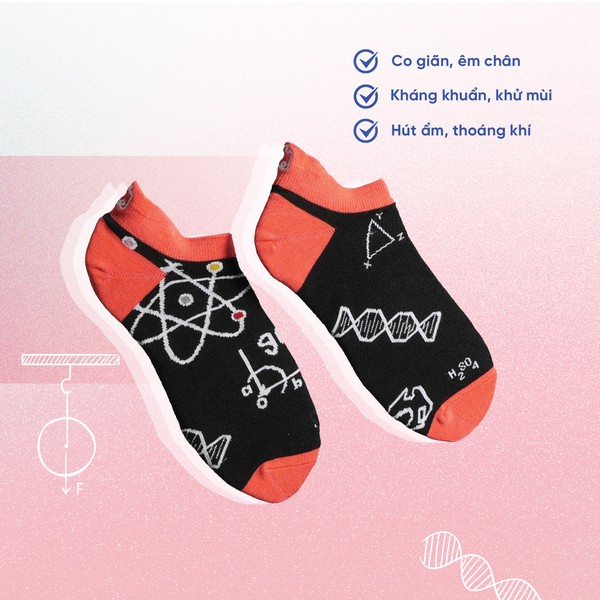 Tất Resocks Học Đường - Bác Học - Crew M