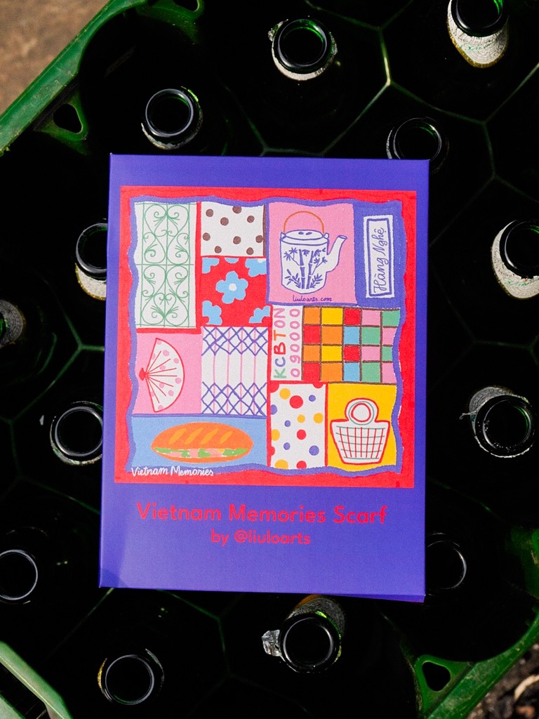Khăn lụa Líu Lô Vietnam Memories 70x70