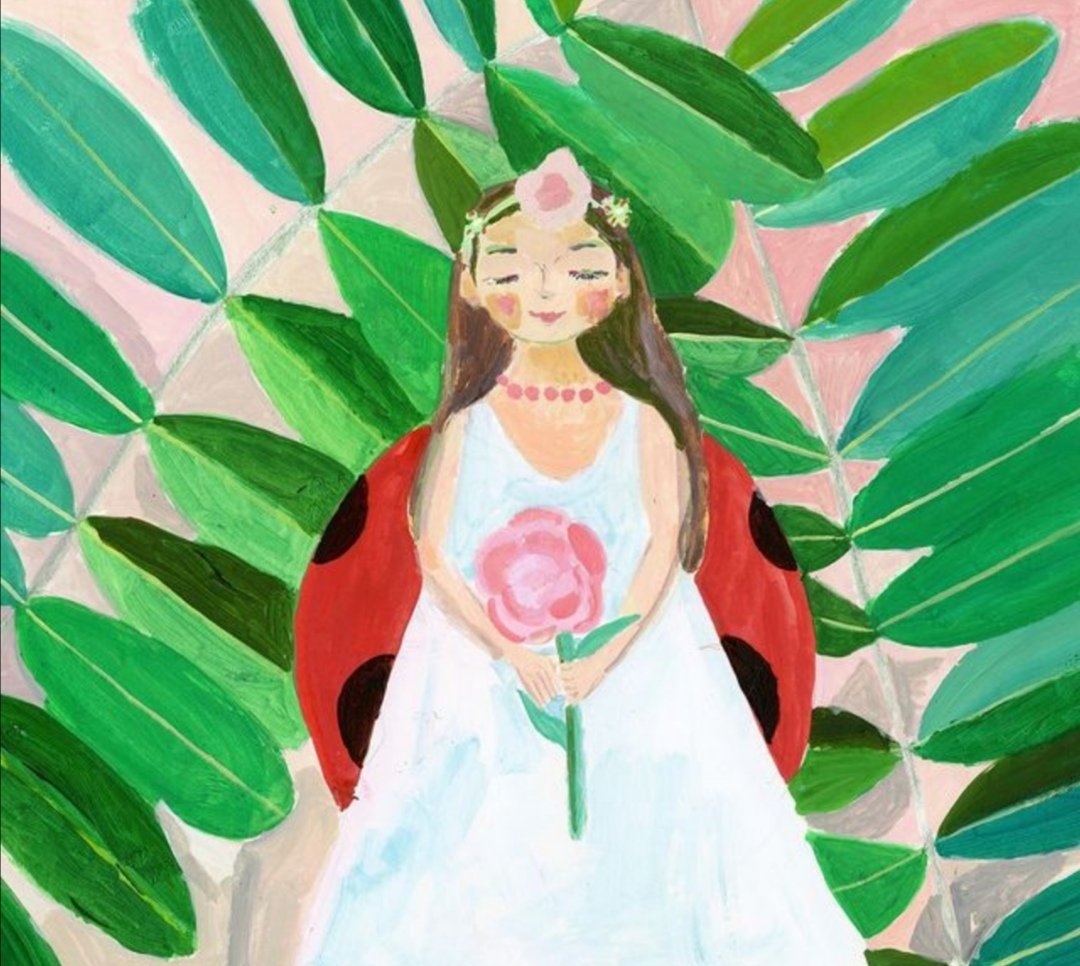 Thiệp The Ladybug Girl Ayako Akai