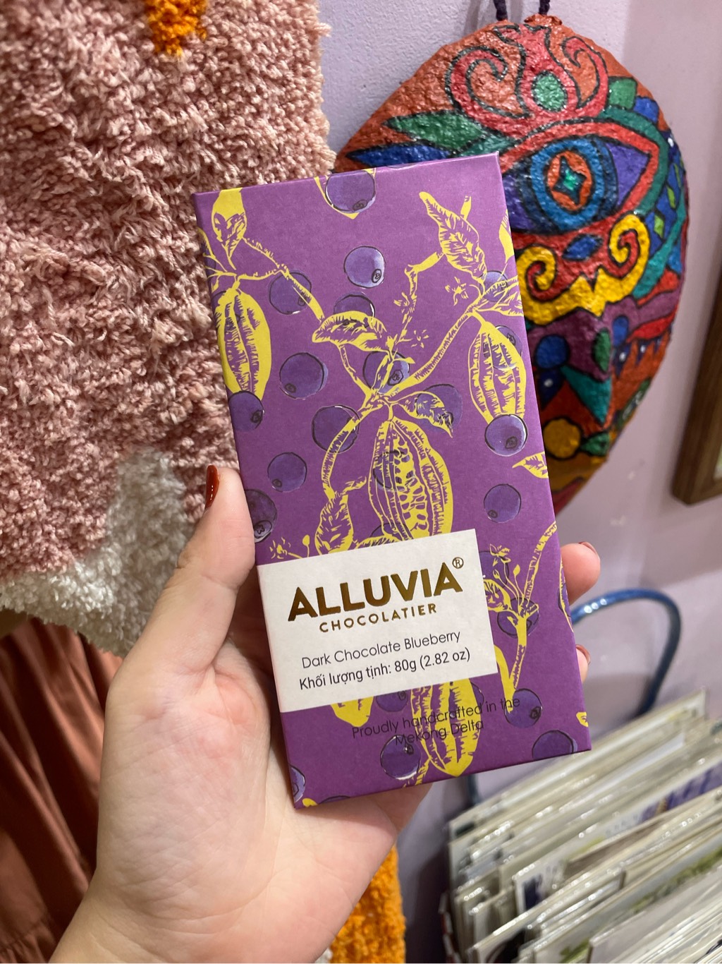 Dark Chocolate Blueberry 80g Alluvia
