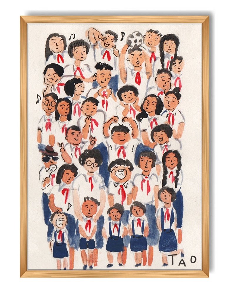 Tranh Tao A3 Vietnamese students