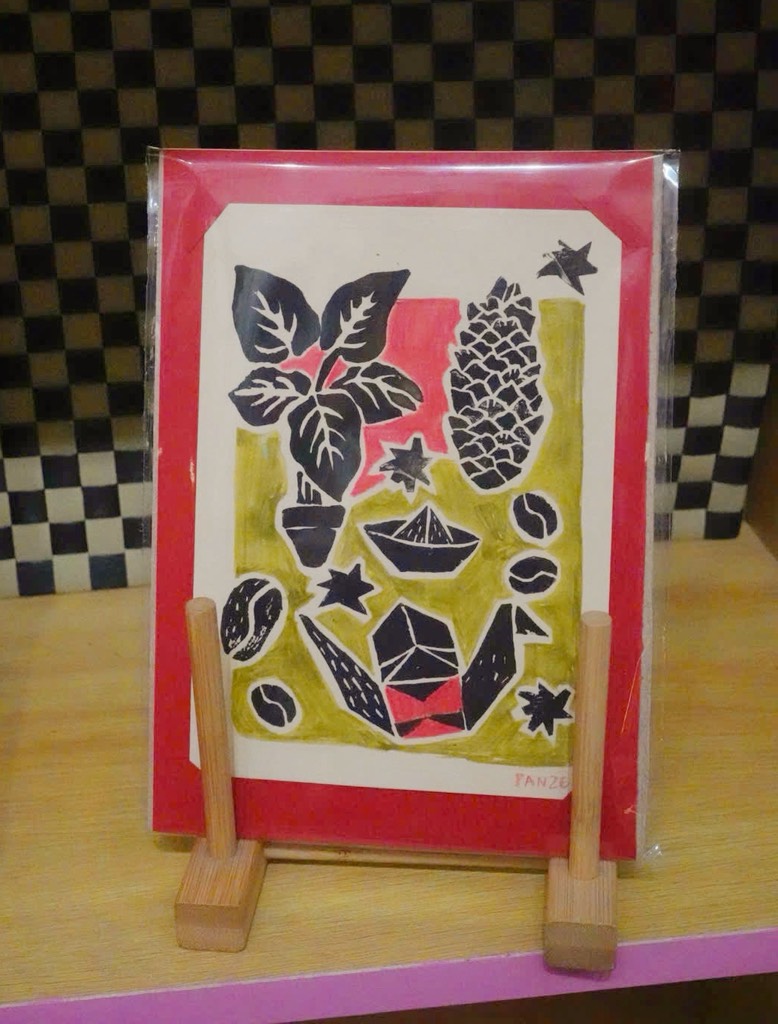 Tranh Pan Linocut Original a5