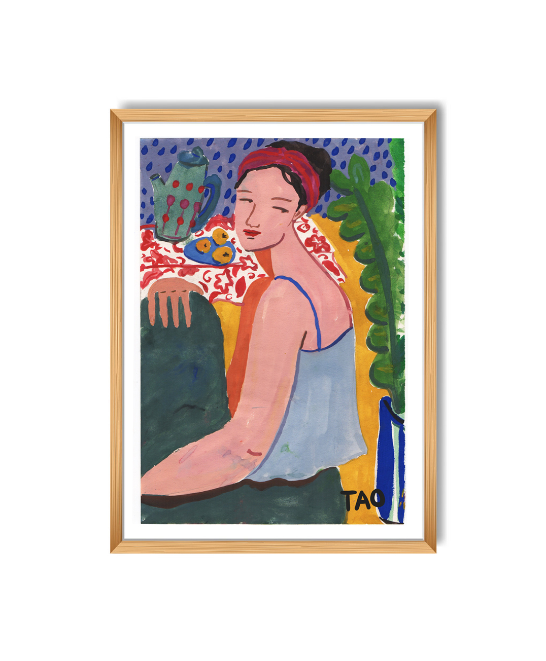 Tranh Tao A4 Girl with headband