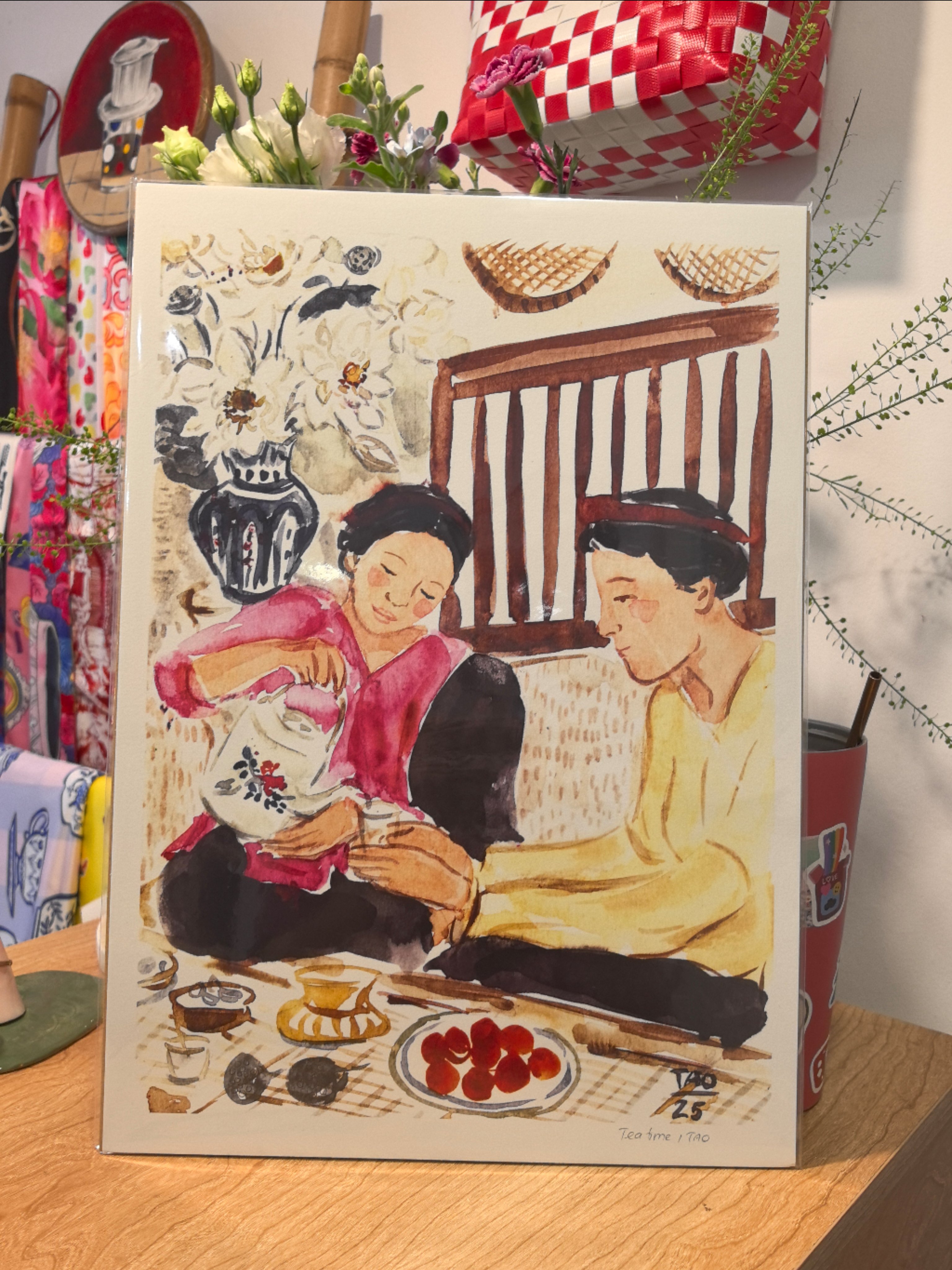 Tranh A3 Tao Creative Tea time