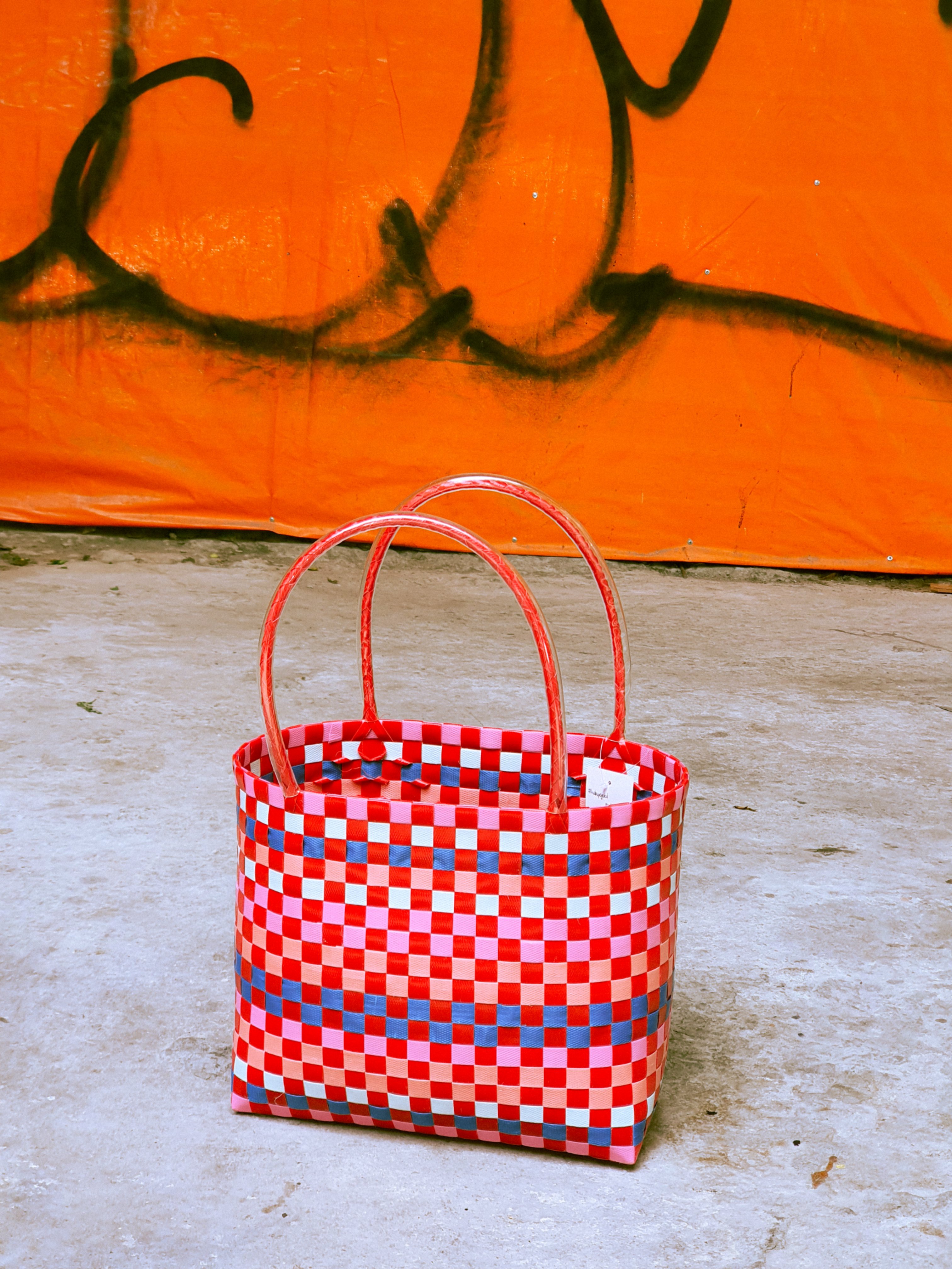 Olivia Checkboard Shopper | Multicolor