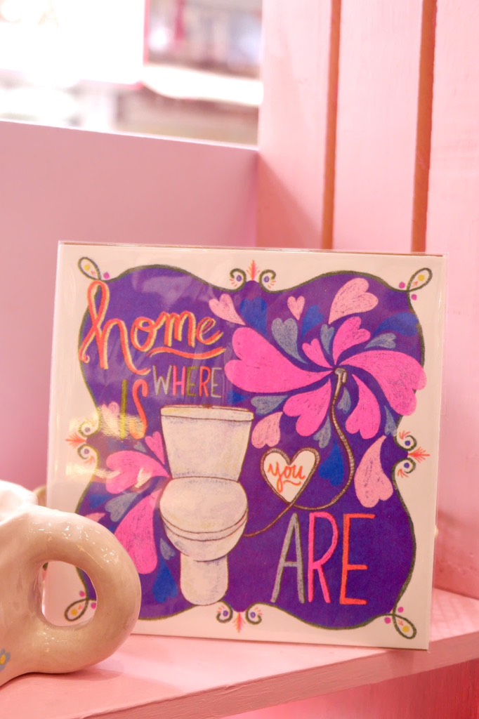 Tranh Home is where you are riso print Raquel Cruz