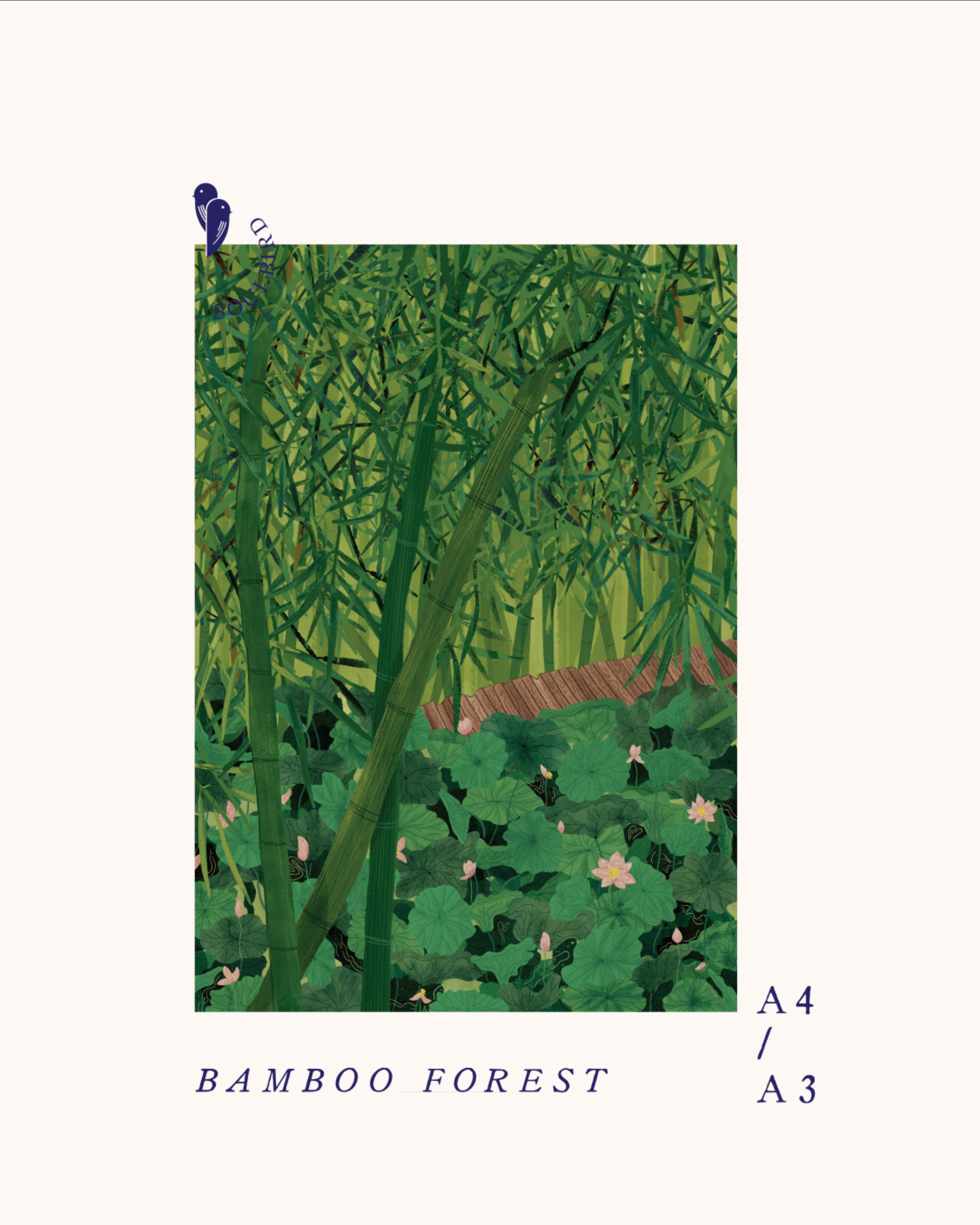 Tranh Soulbird Bamboo Forest A4