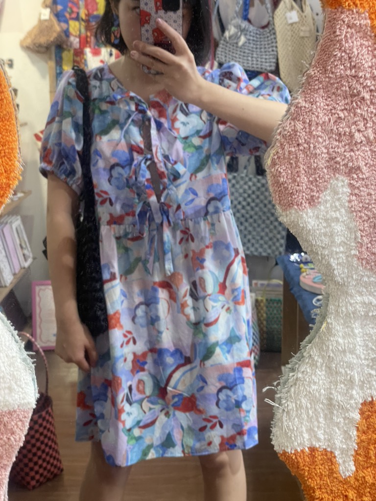 Váy monet cột nơ tay lỡ Líu Lô 950