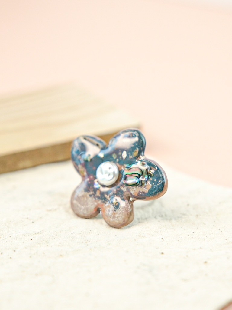 Nhẫn Lacquer Sơn Mài Ngọc Trai - Xà Cừ Líu Lô x Lê Tâm 2