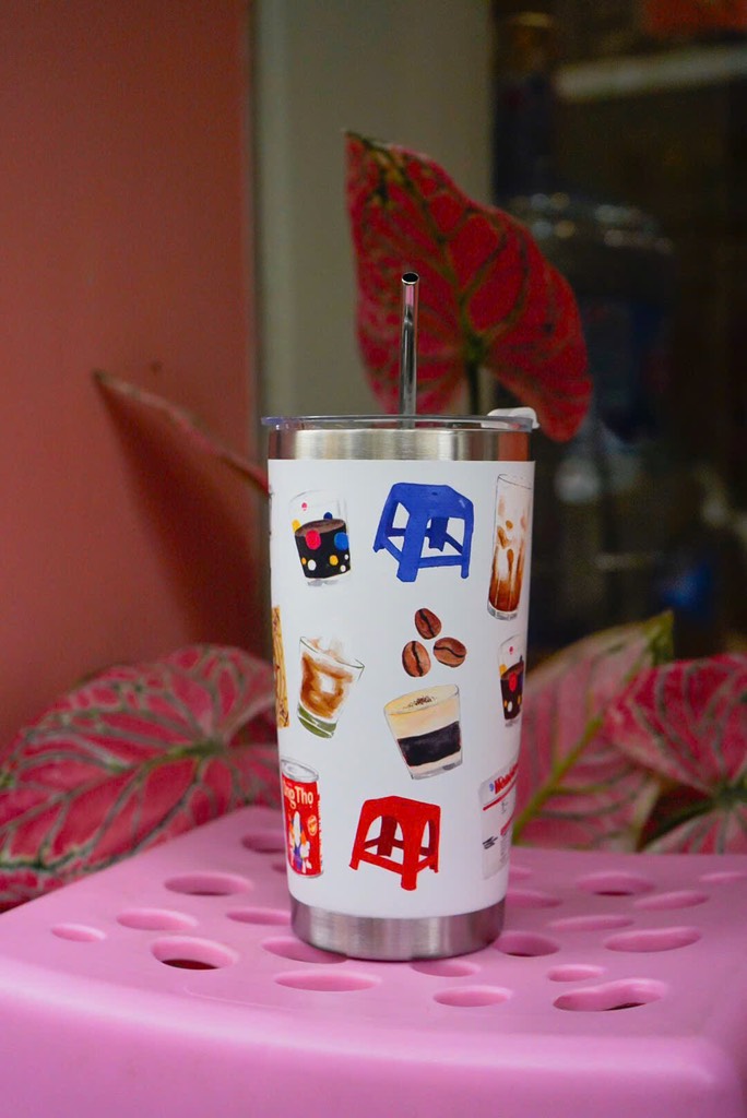 Cốc inox Cafe 600ml Hanoi street coffee 295