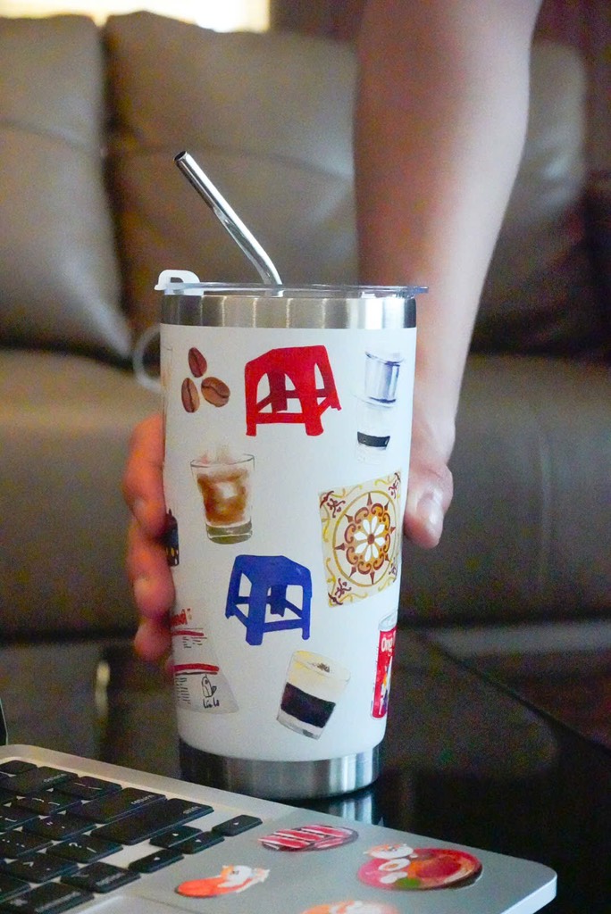 Cốc inox Cafe 600ml Hanoi street coffee 295