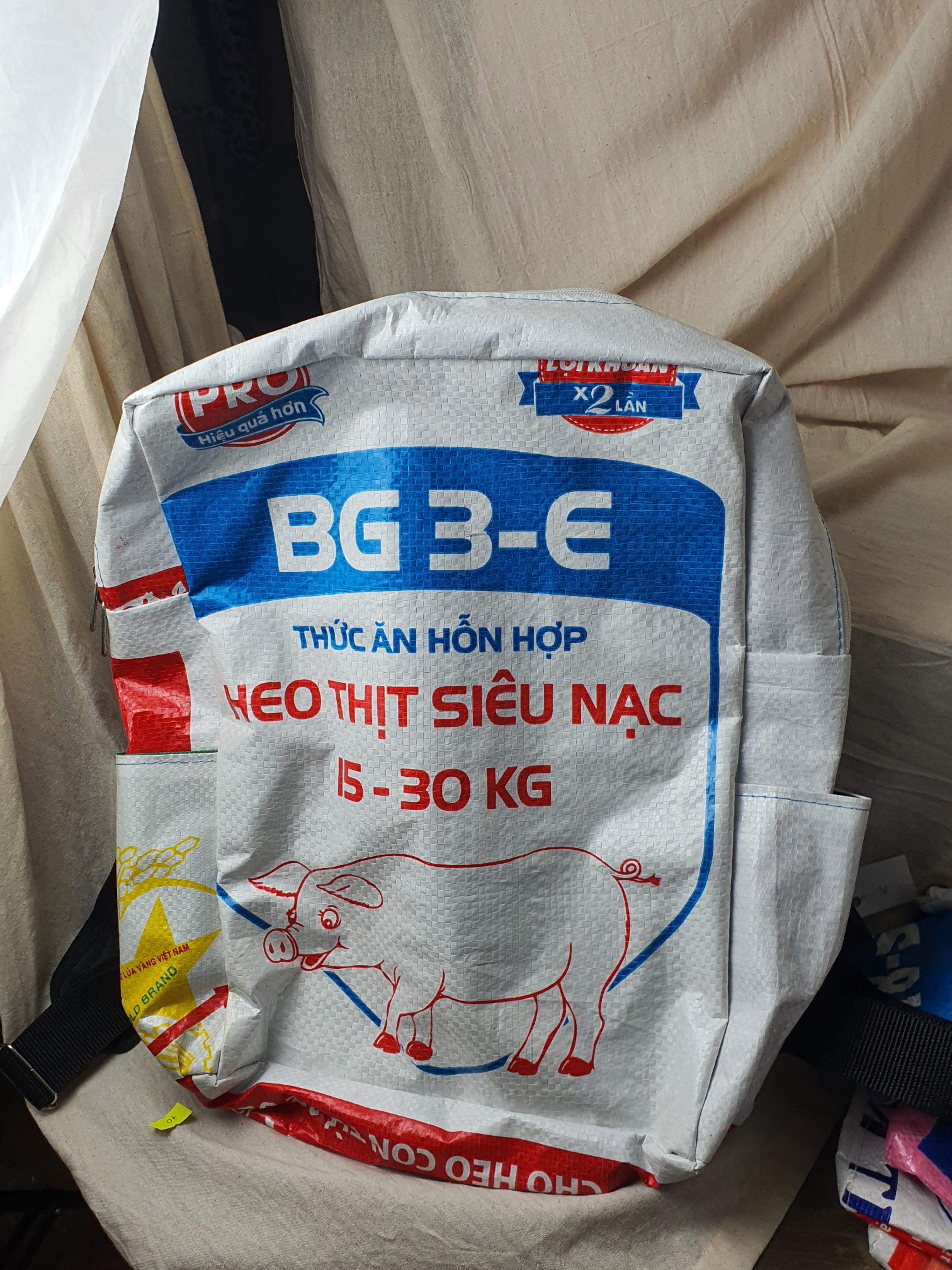 Balo chữ nhật túi dứa tái chế Bycam