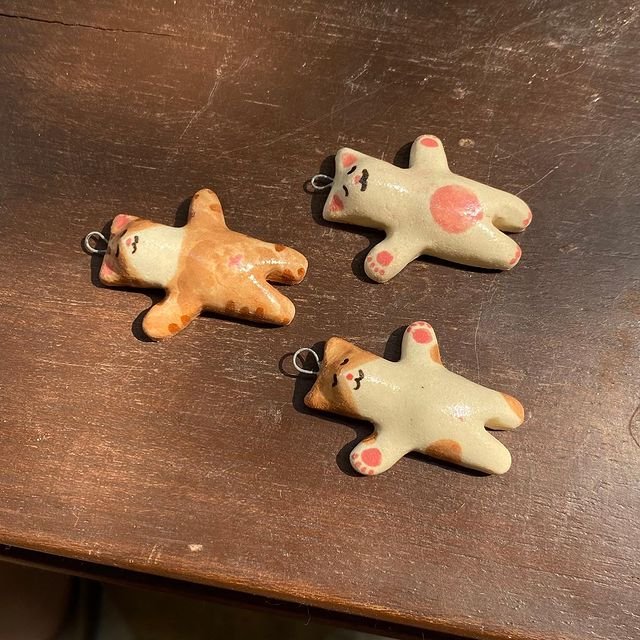 Dây chuyền gốm mèo Haru Craft