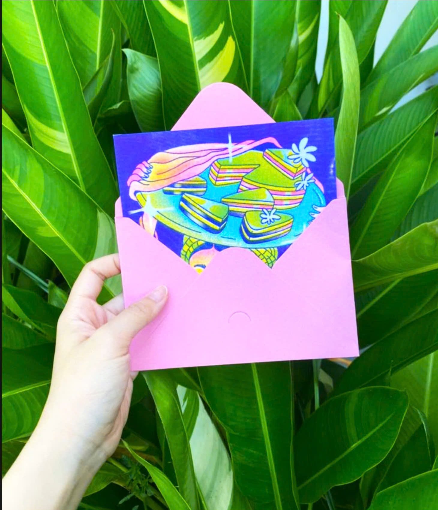 Thiệp Bánh da lợn Lộn Xộn