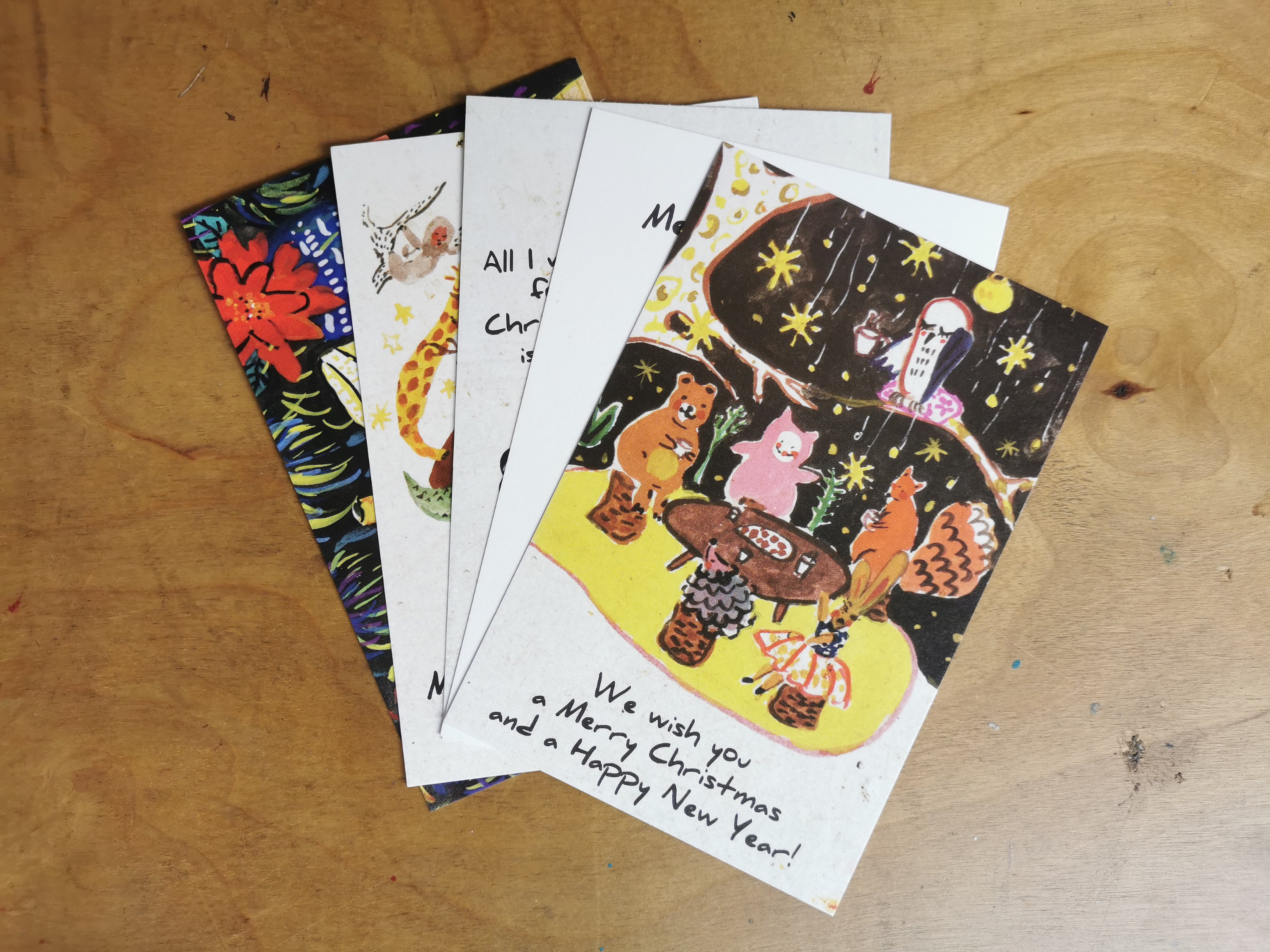 Set 5 Thiệp Tao Xmas