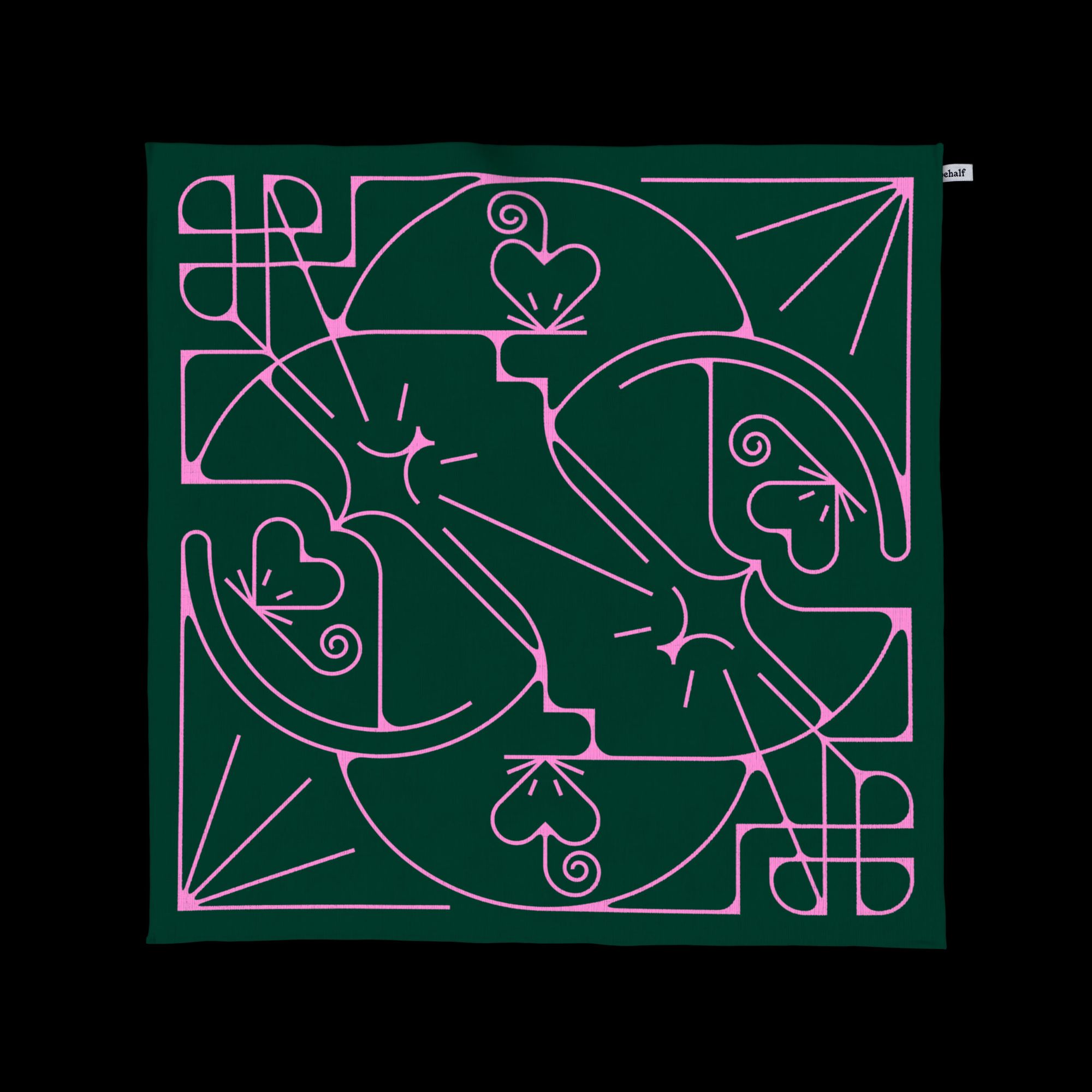 Bandana Mèo bắt chuột - Xanh Lá Behalf