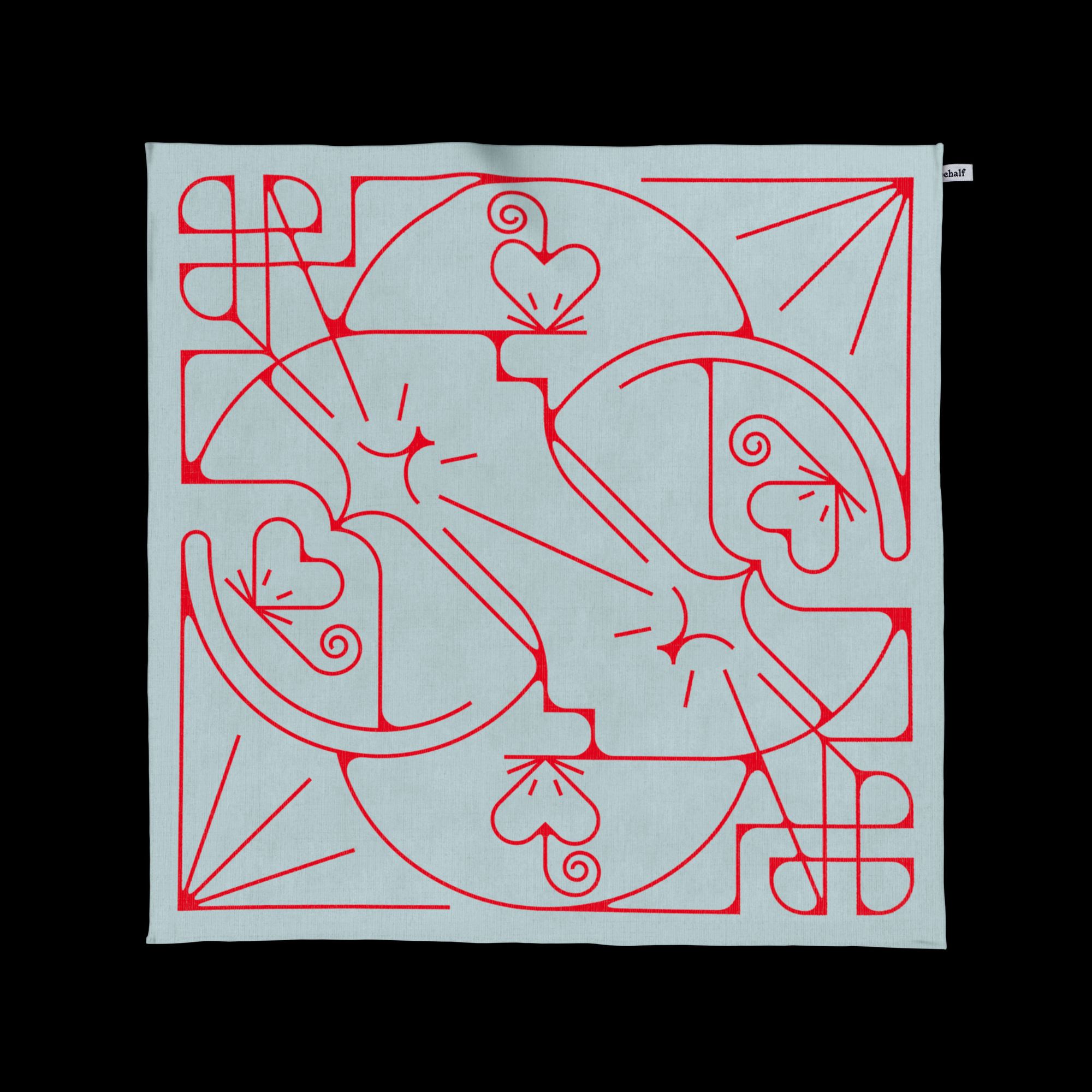 Bandana Mèo bắt chuột - Xanh Dương Behalf