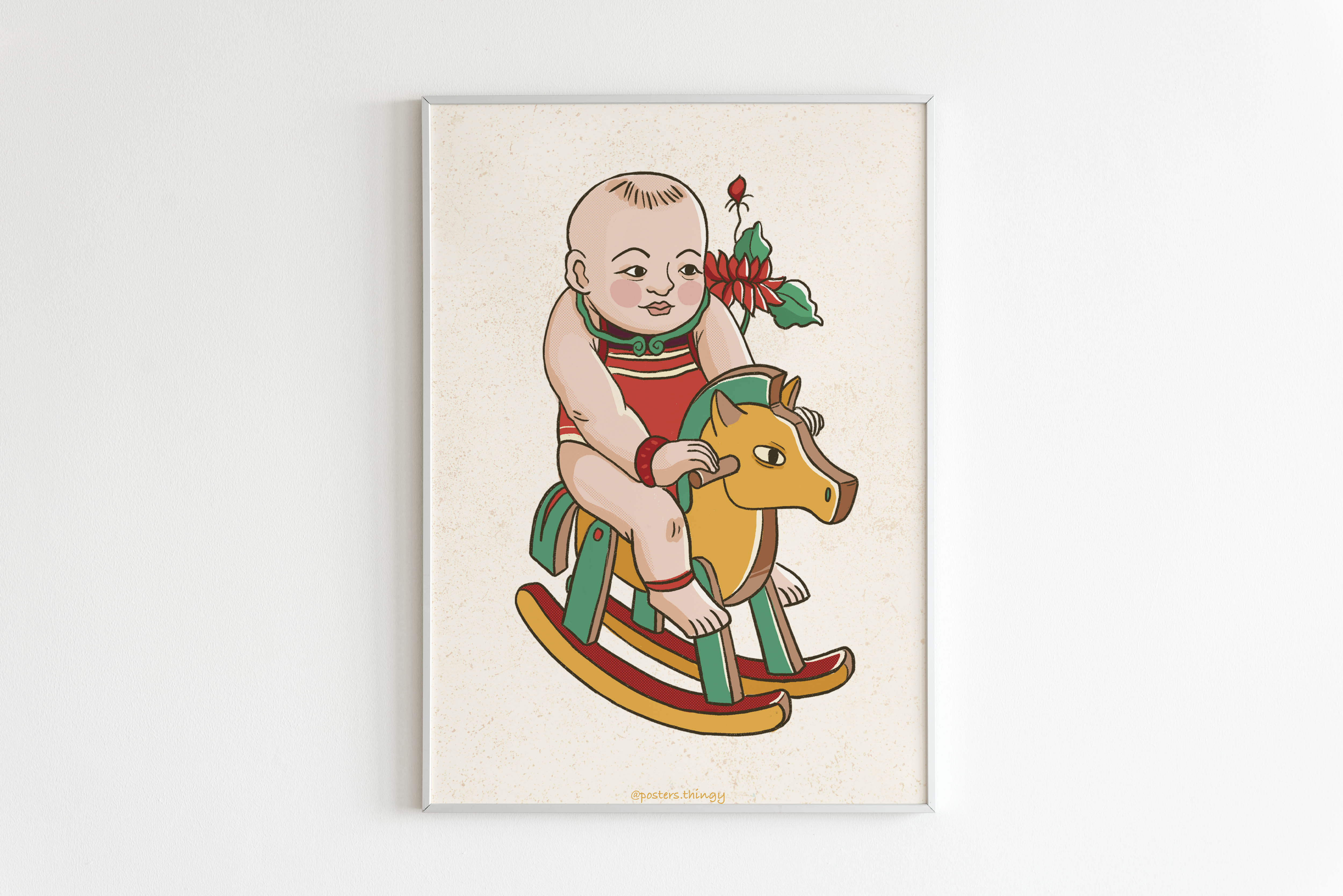 Em bé Đông Hồ Tranh Posters Thingy A4 (3 loại)
