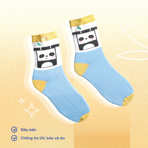 Tất Resocks Học Đường - Gấu Che - Crew M