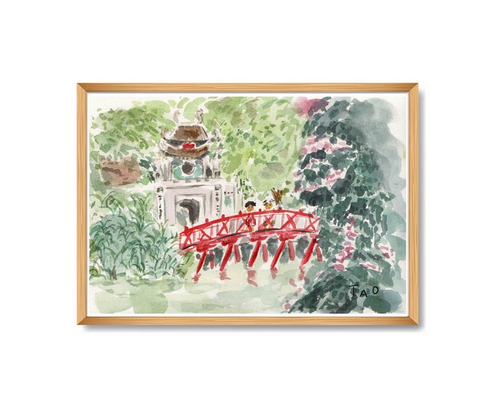 Tranh Tao A4 Cầu Thê Húc Hà Nội