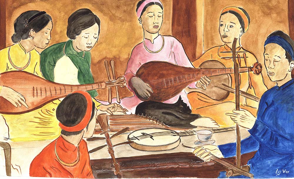 Tranh A3 Ly Vũ HUE ROYAL COURT MUSIC