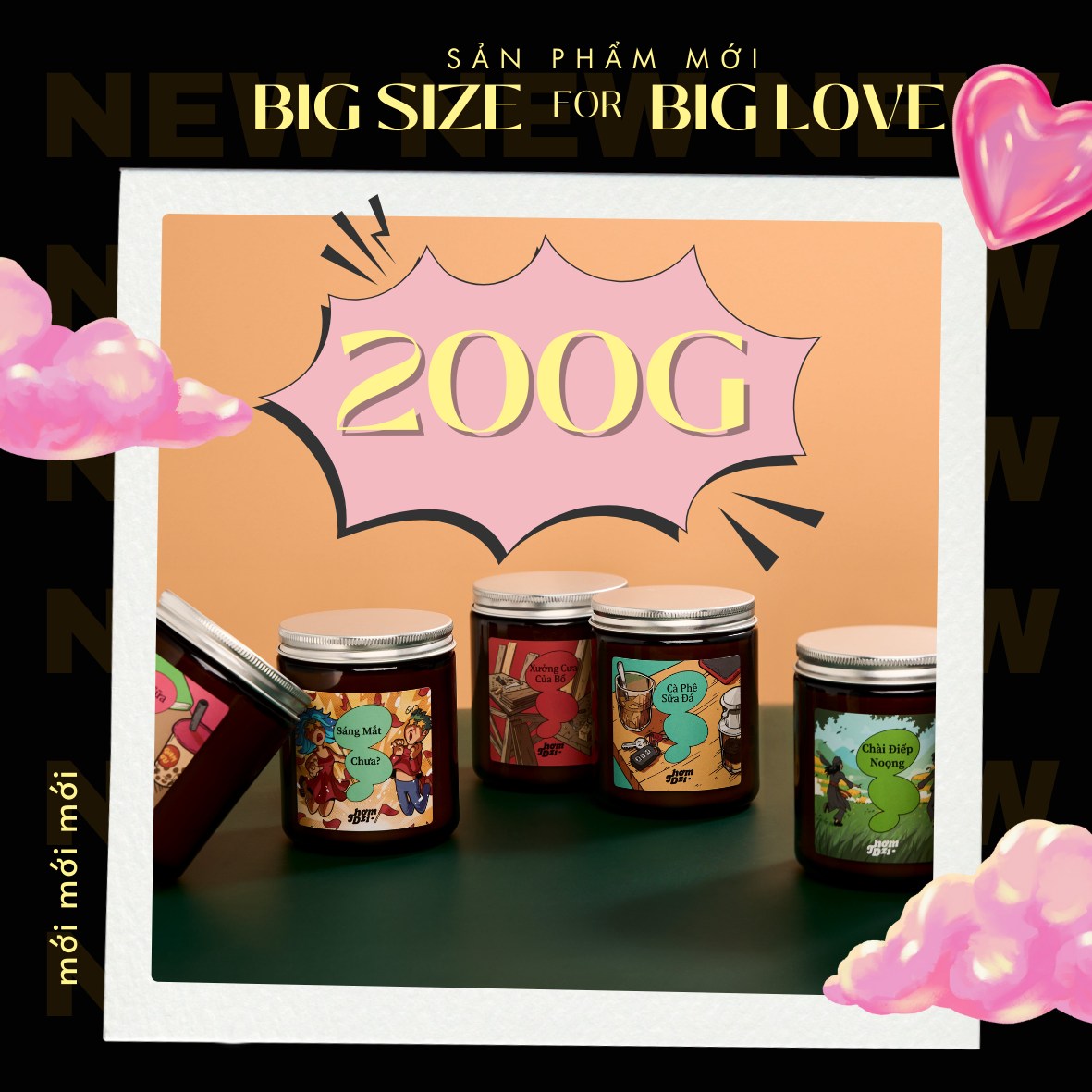 Nến Cà phê Thơm Dzị 200 gram