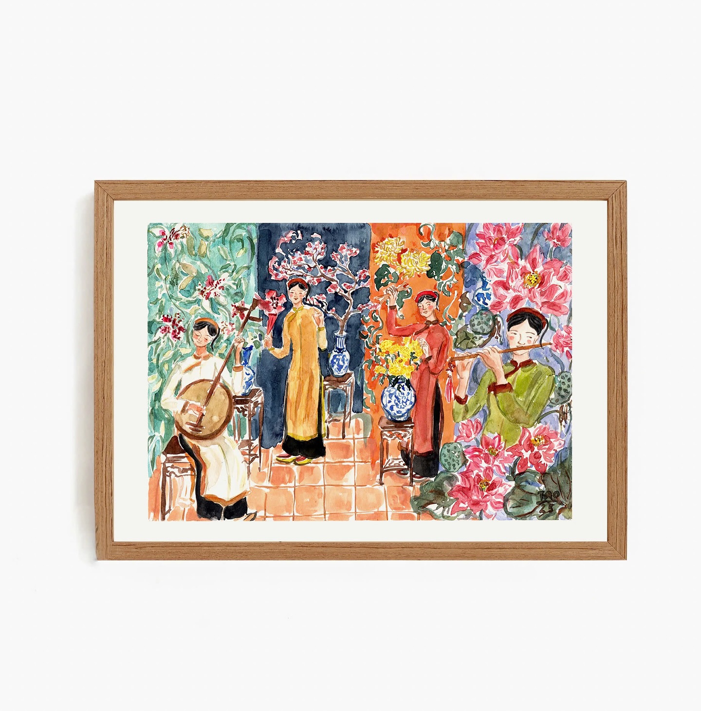 Tranh Tao A4 Tố Nữ Đông Hồ