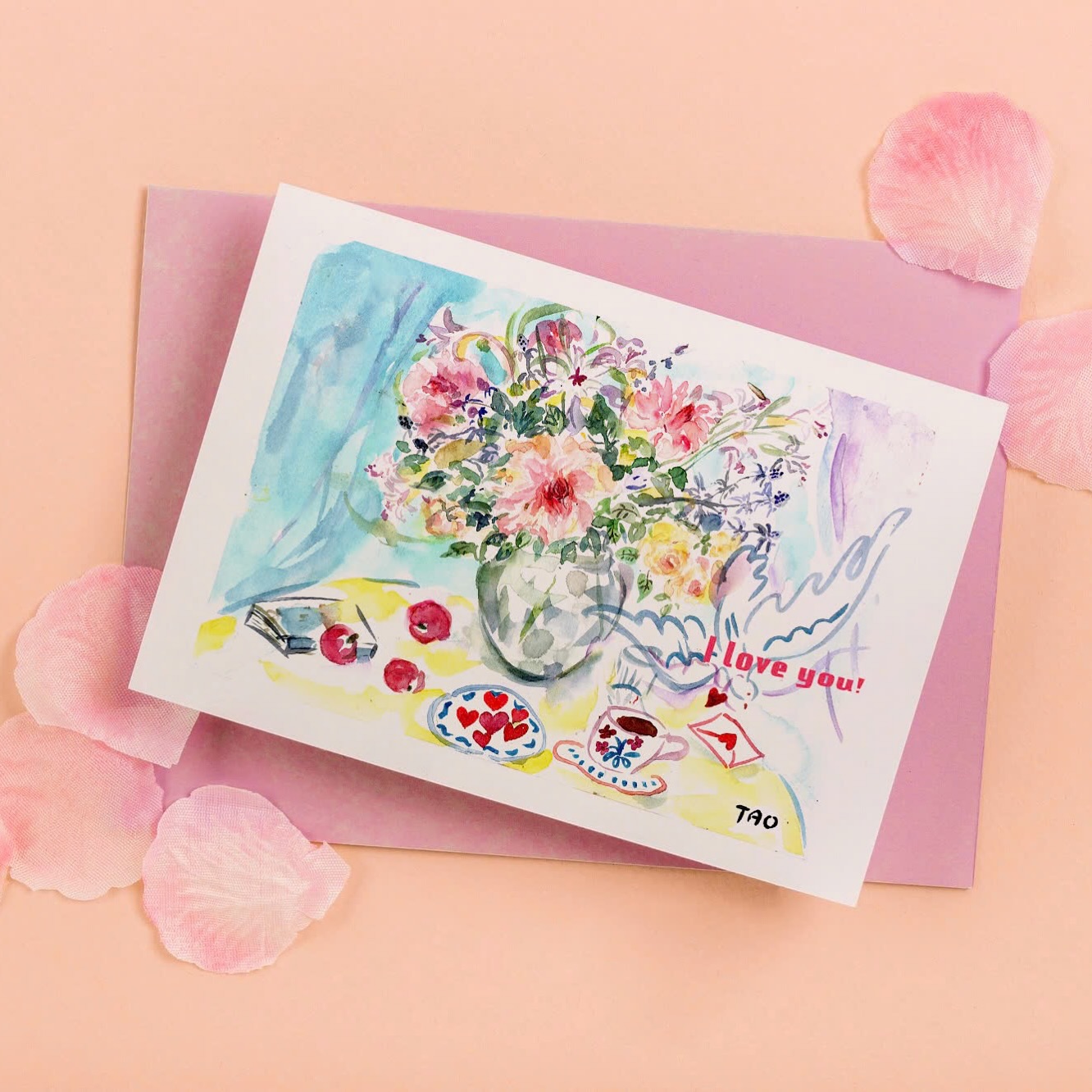 Thiệp Valentine Tao Creative