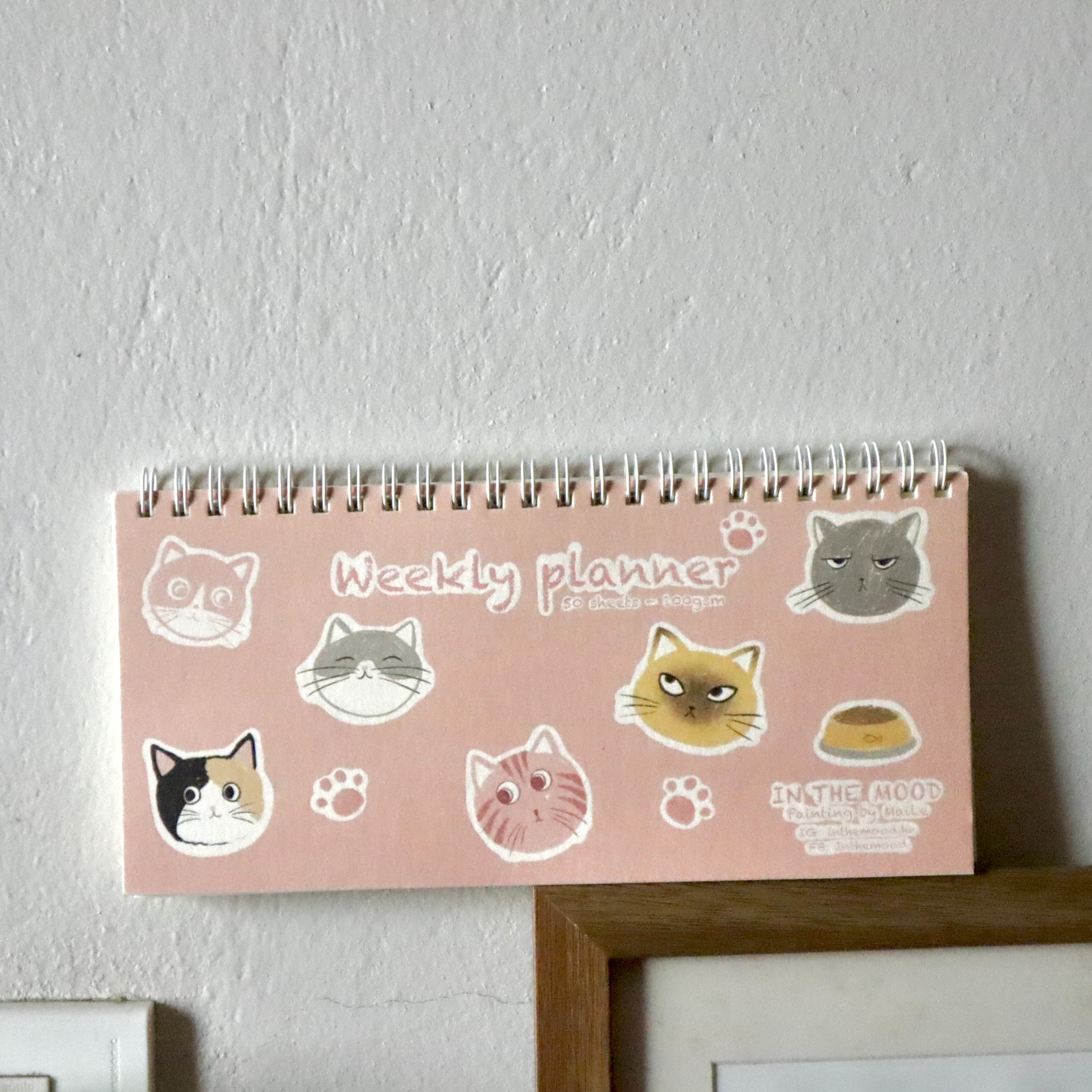 Sổ lò xo ngang weekly planner 21 cm x 10 cm Mai Lê