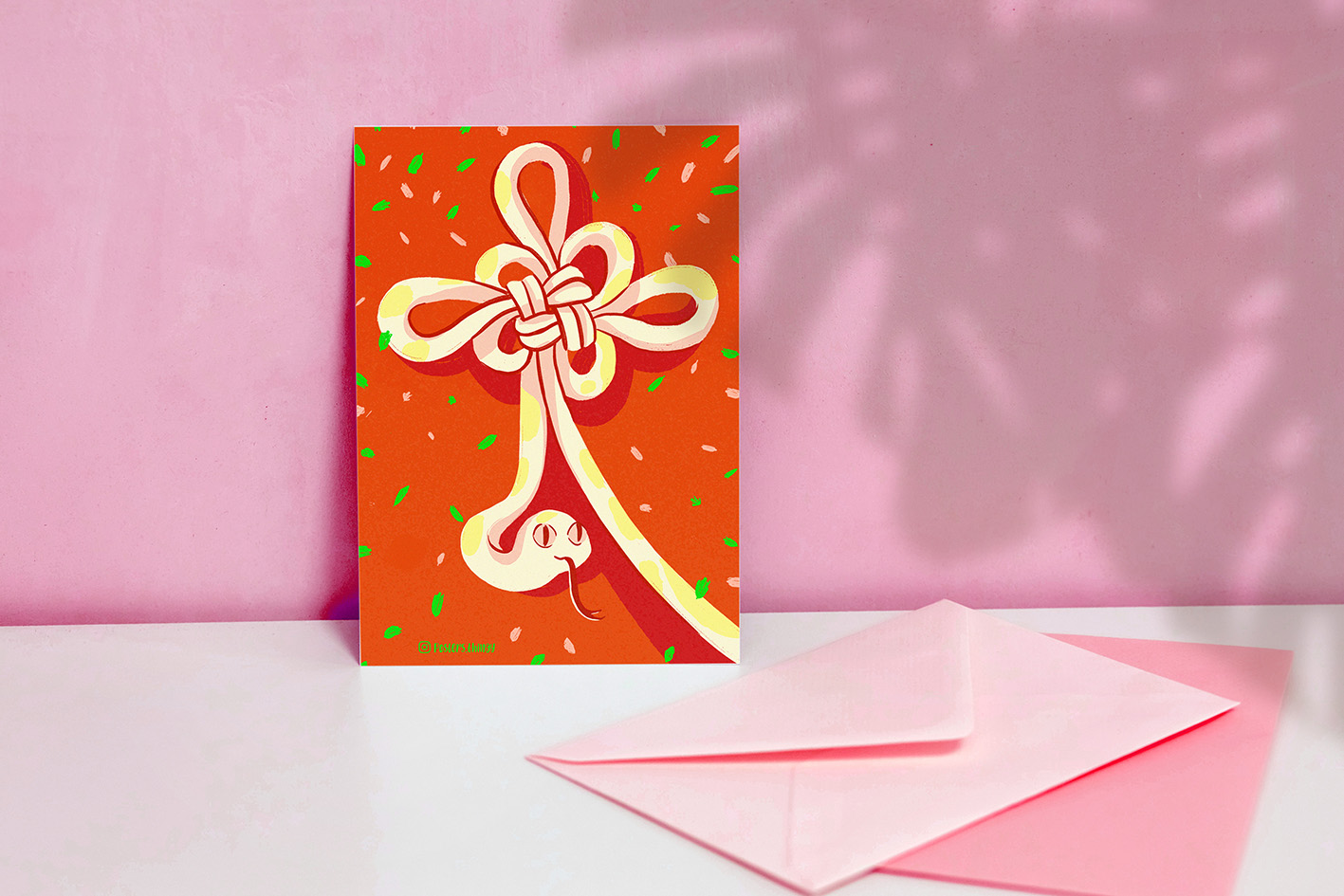 Thiệp Posters Thingy Tết 25 - Rắn kết đồng tâm