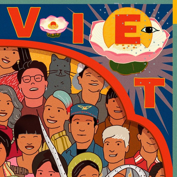 Tranh Lương Doo A4 Bắc Nam một nhà