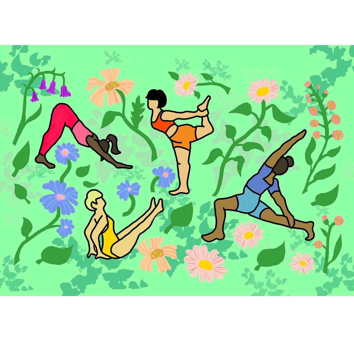 Tranh Hannah Budd A3 Yoga