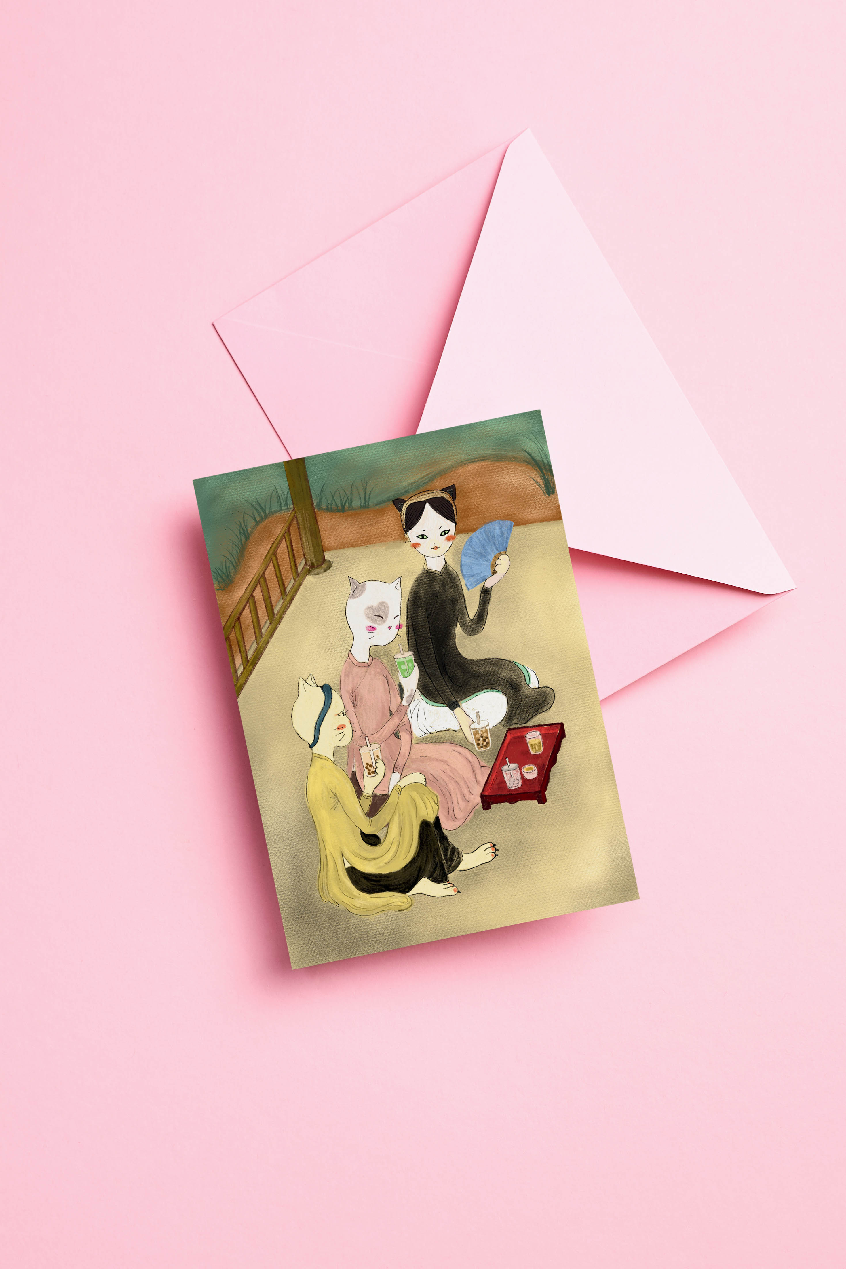 Thiệp Miêu hoạ (3 loại) Posters Thingy