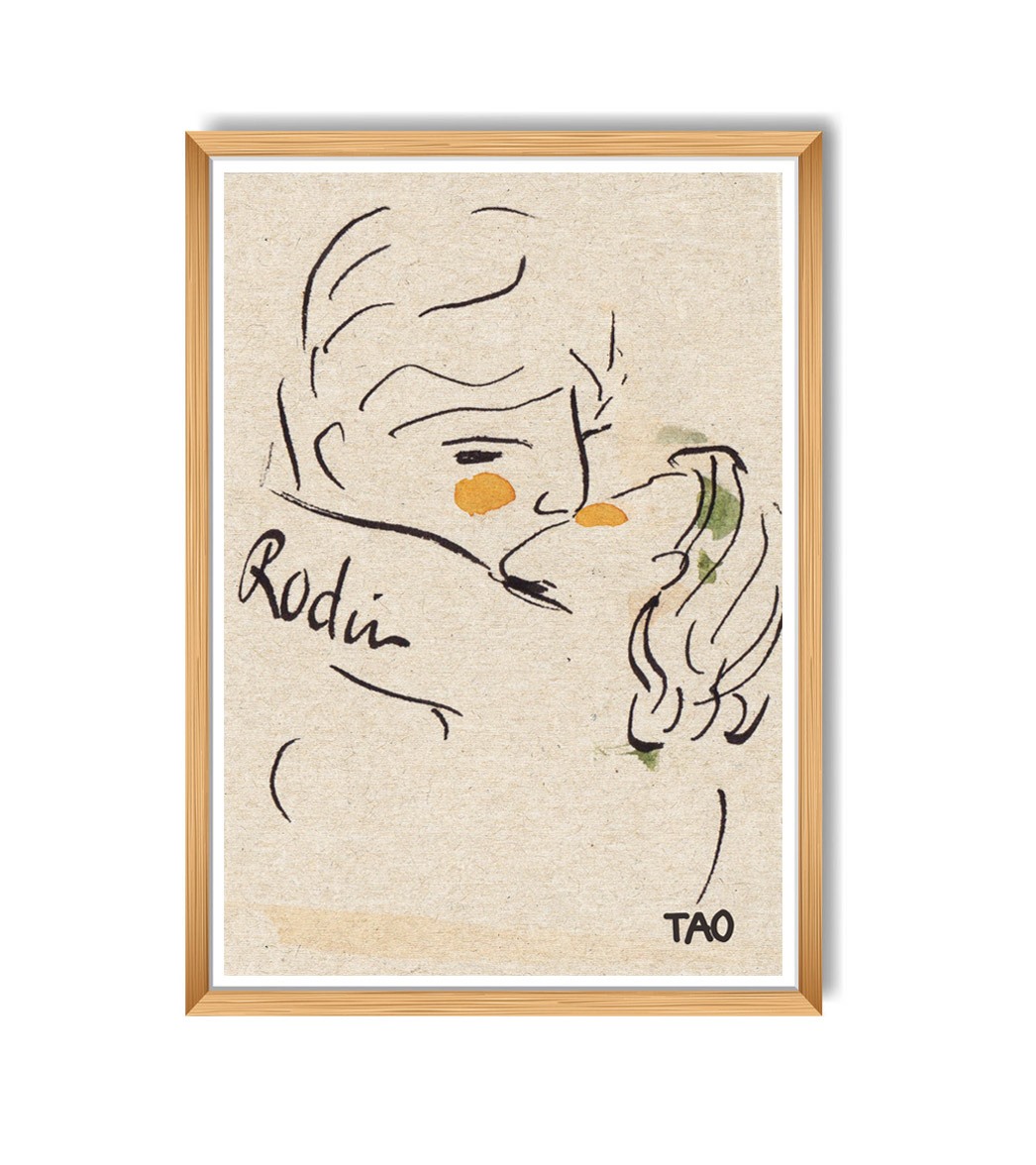 Tranh Tao A4 The Kiss / Remaster Rodin