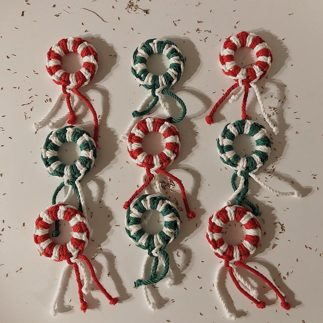 Móc treo tròn xmas Maru set 2 cái