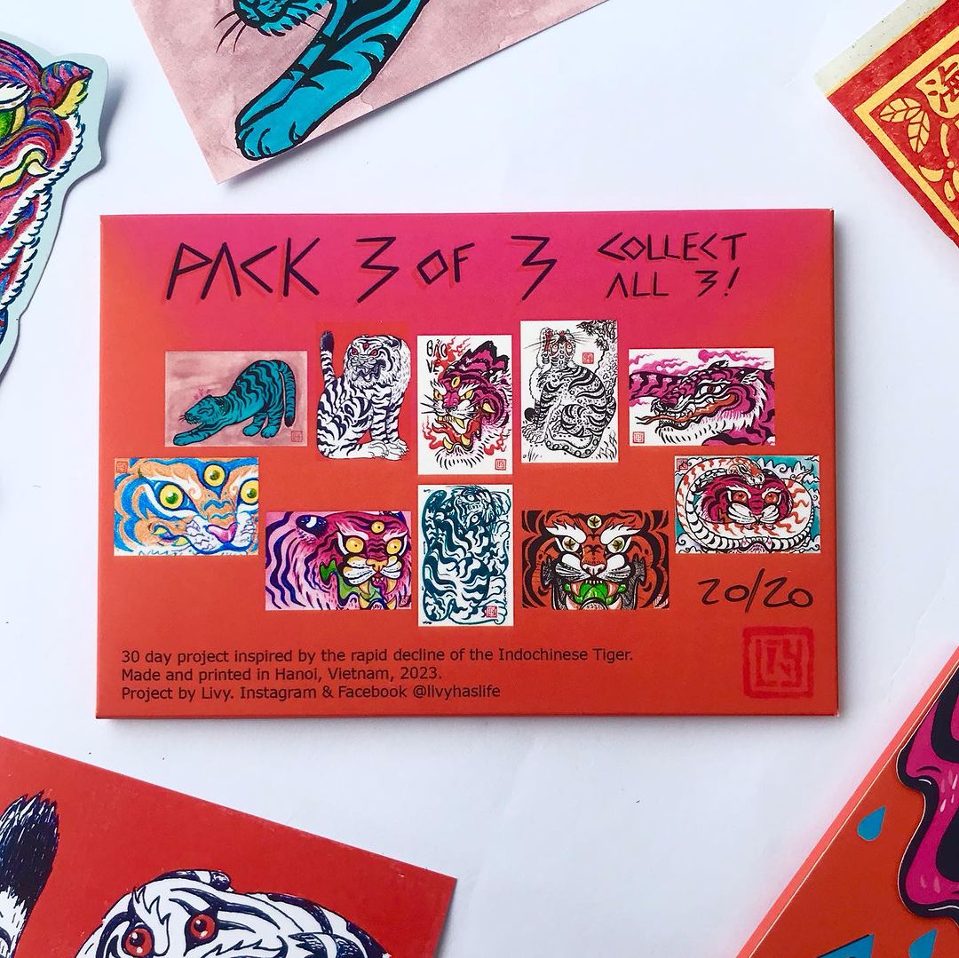 Set 10 Postcards A Tiger A Day Livy