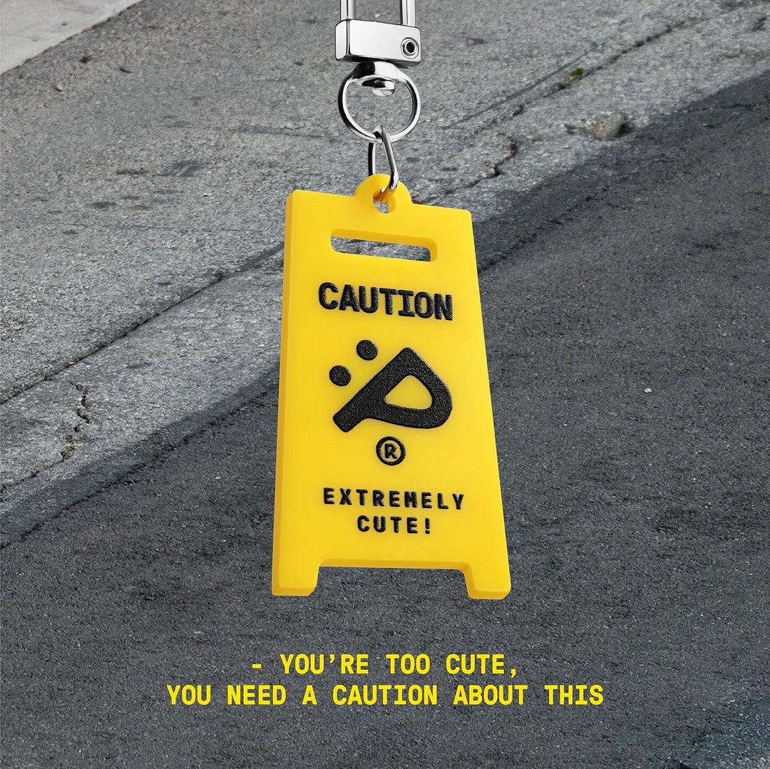 Móc chìa khóa Hi:Piece extremely cute caution