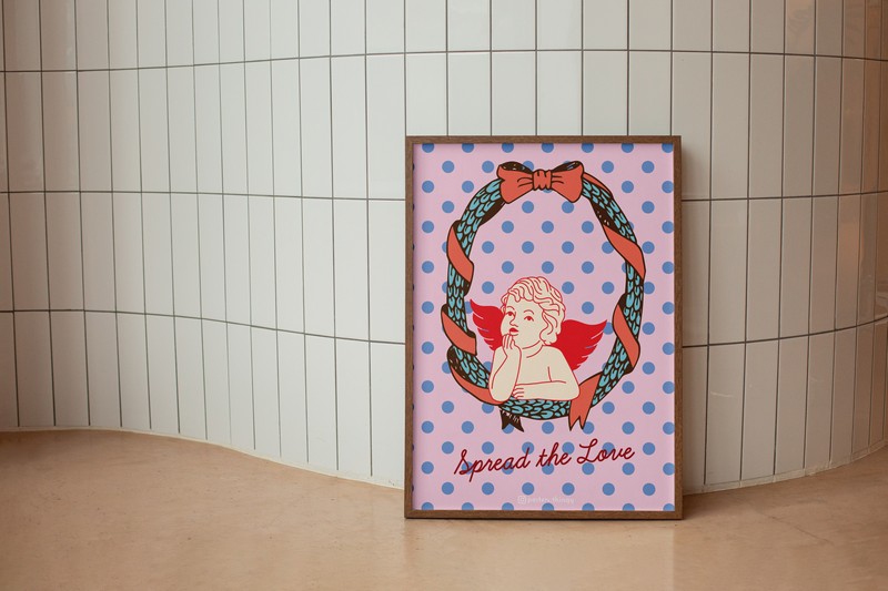 Tranh Posters Thingy A4 poster Spread the Love