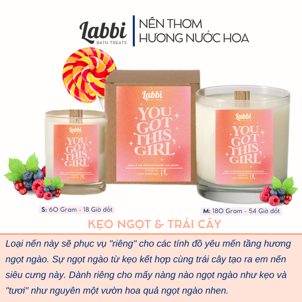 Nến Labbi 180gr You got this, girl