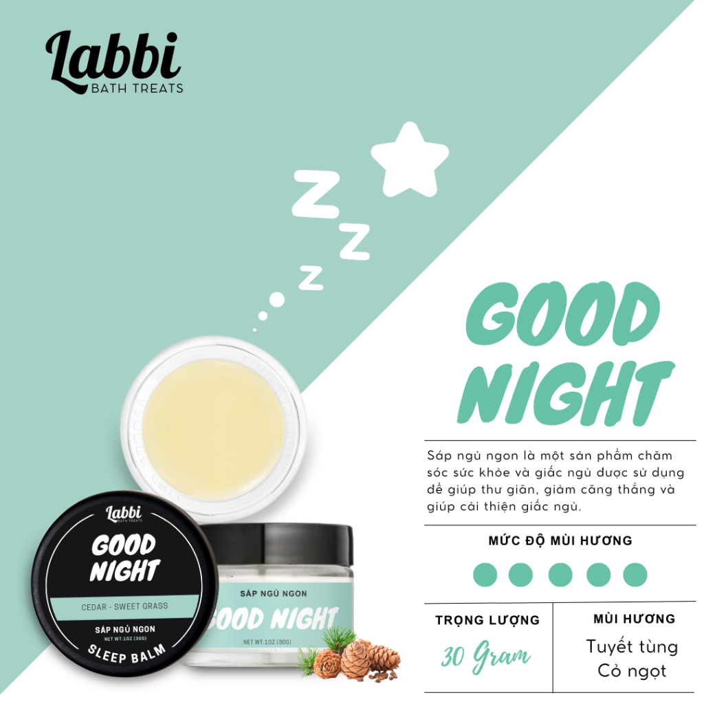 SLEEP BALM - GOOD NIGHT [ SÁP NGỦ NGON ] LABBI