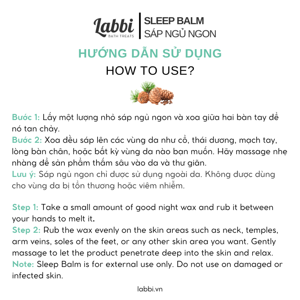 SLEEP BALM - GOOD NIGHT [ SÁP NGỦ NGON ] LABBI