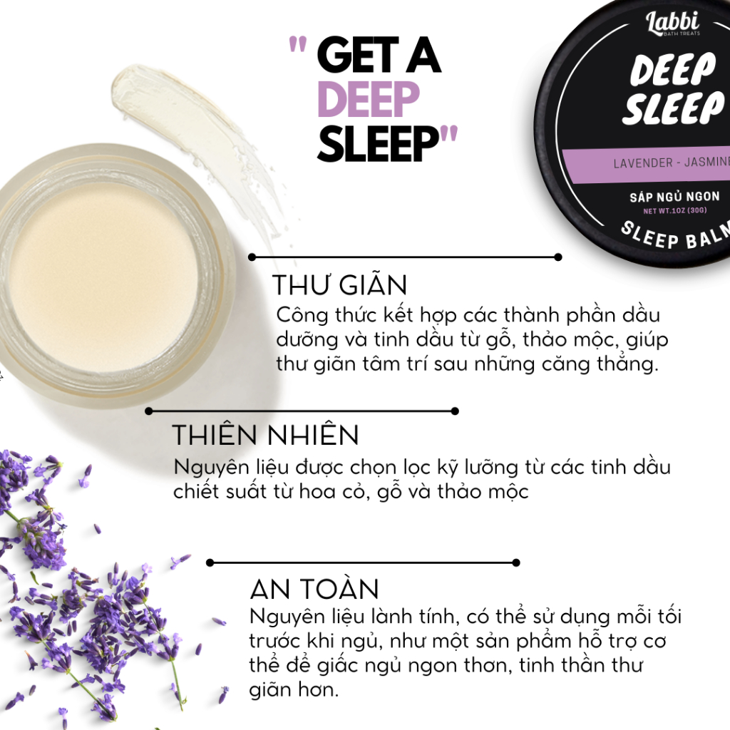 SLEEP BALM - DEEP SLEEP [SÁP NGỦ NGON] LABBI
