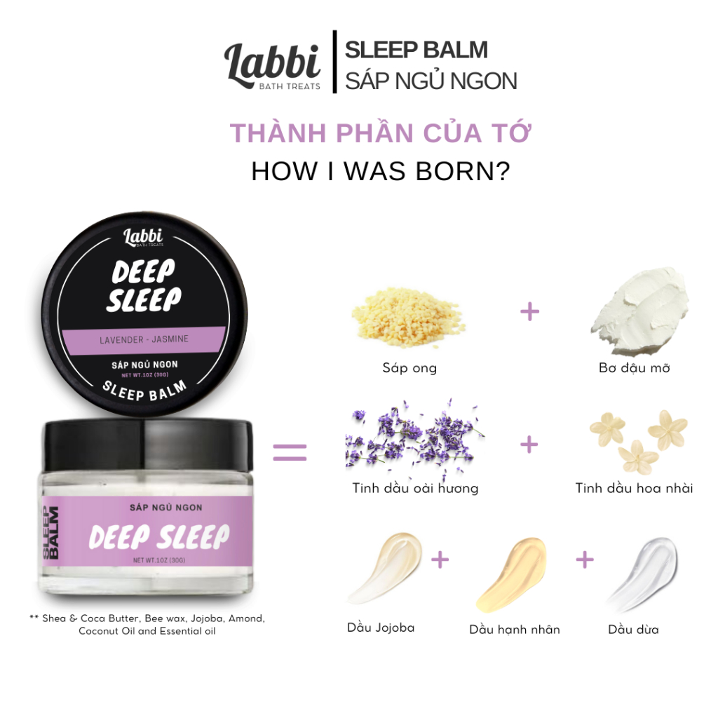 SLEEP BALM - DEEP SLEEP [SÁP NGỦ NGON] LABBI