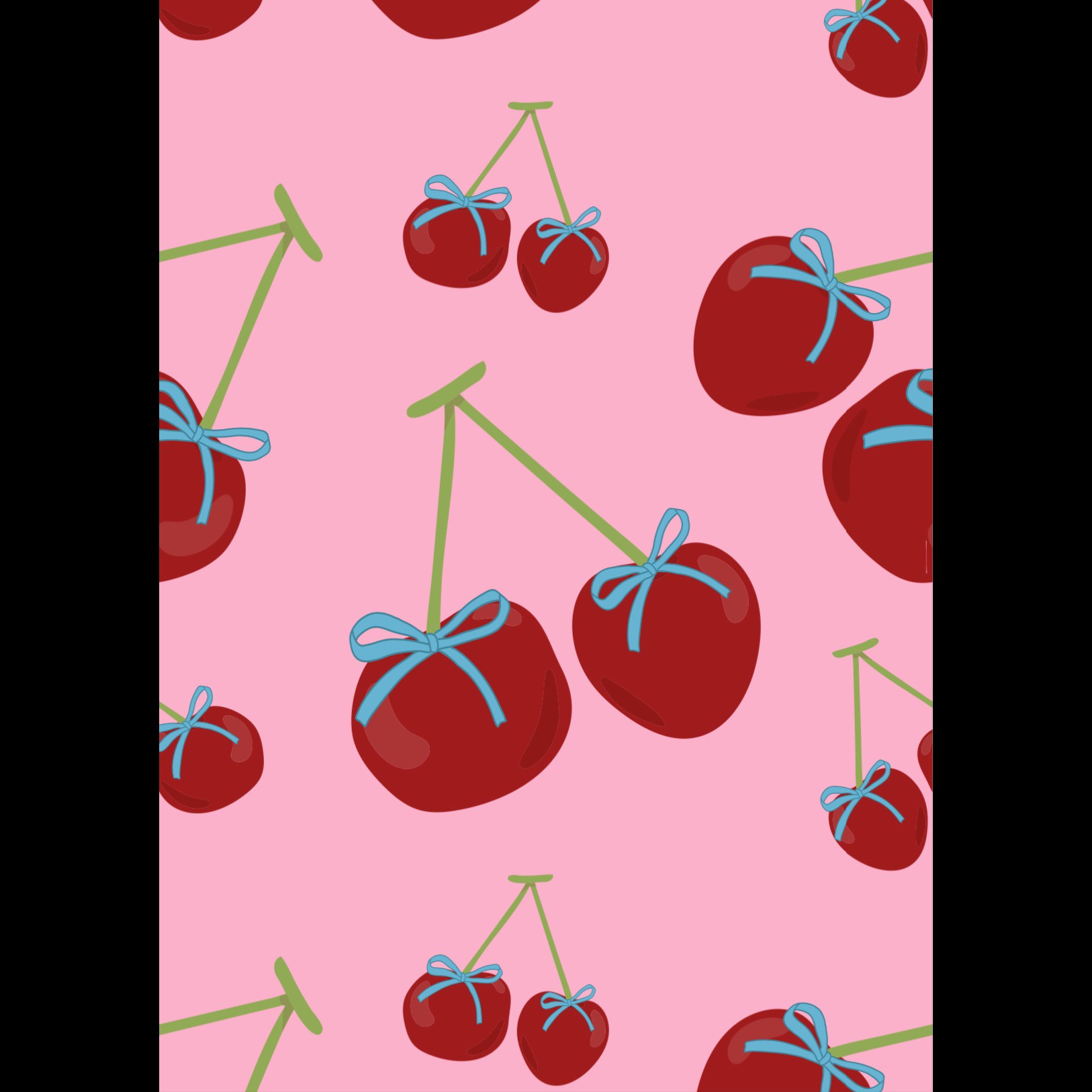 Tranh Posters Thingy Cherrie Pattern A4