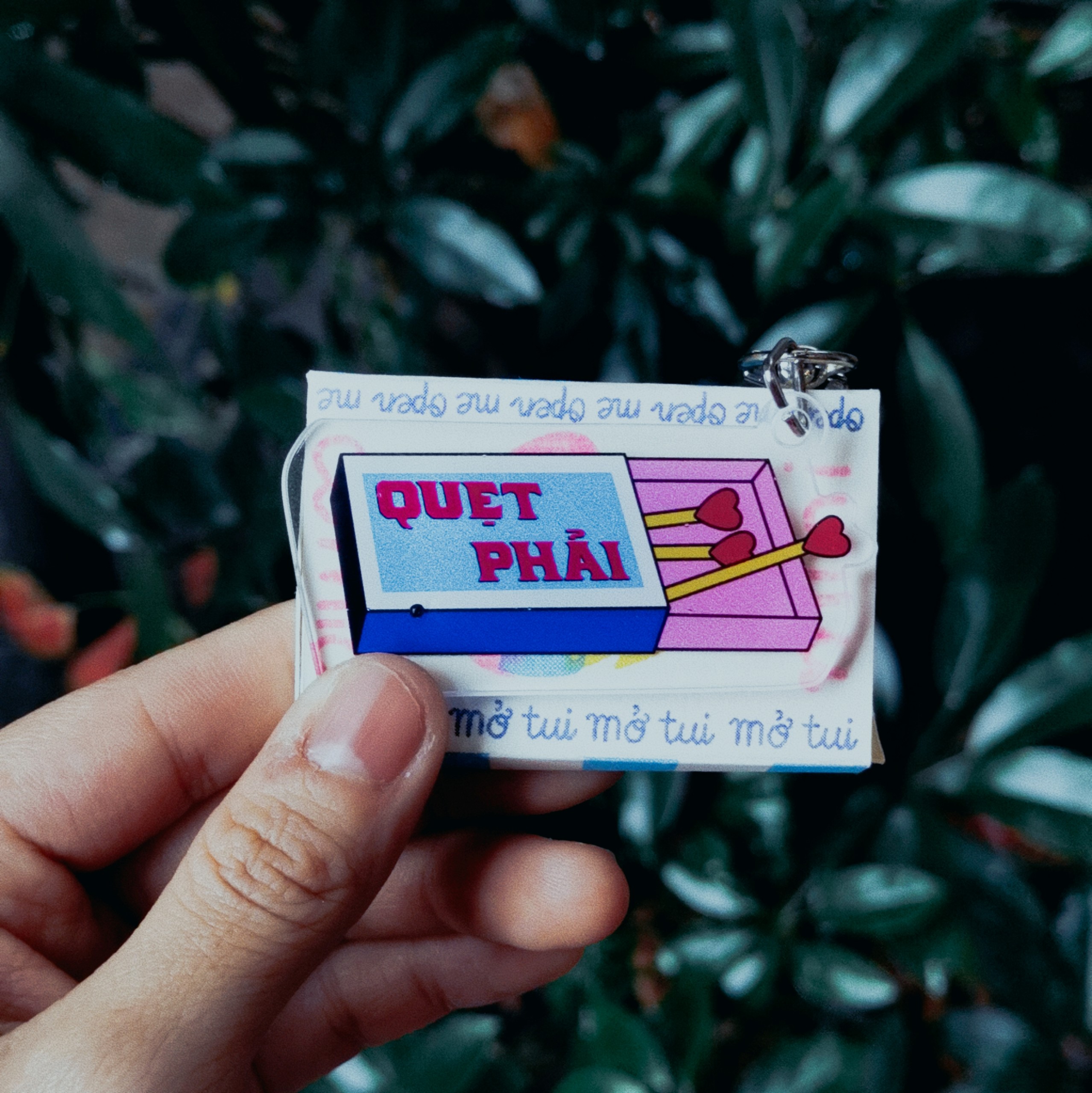 Móc chìa khóa diêm quẹt phải Hi:Piece