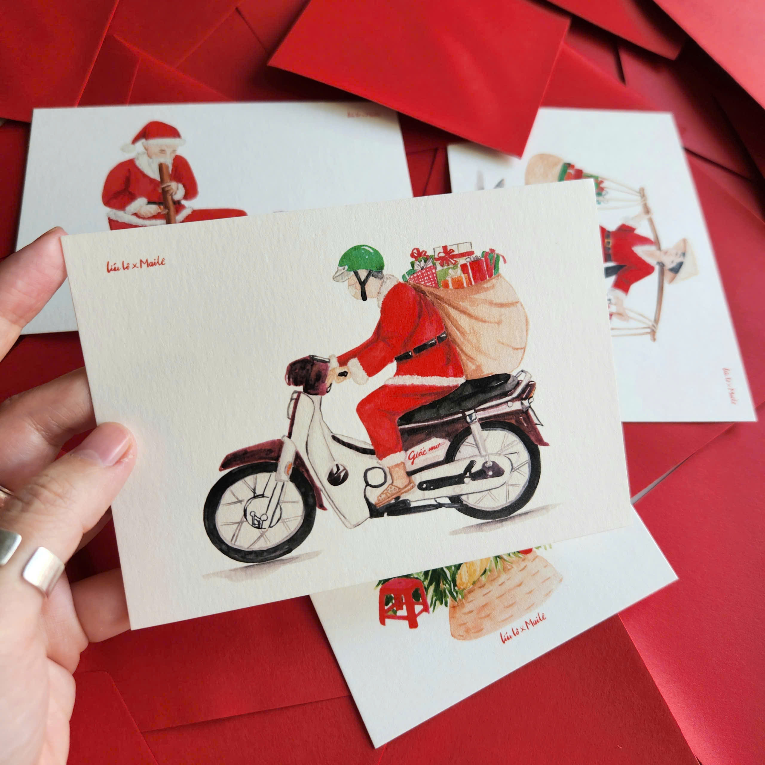 Thiệp Noel Mai Lê x Líu Lô