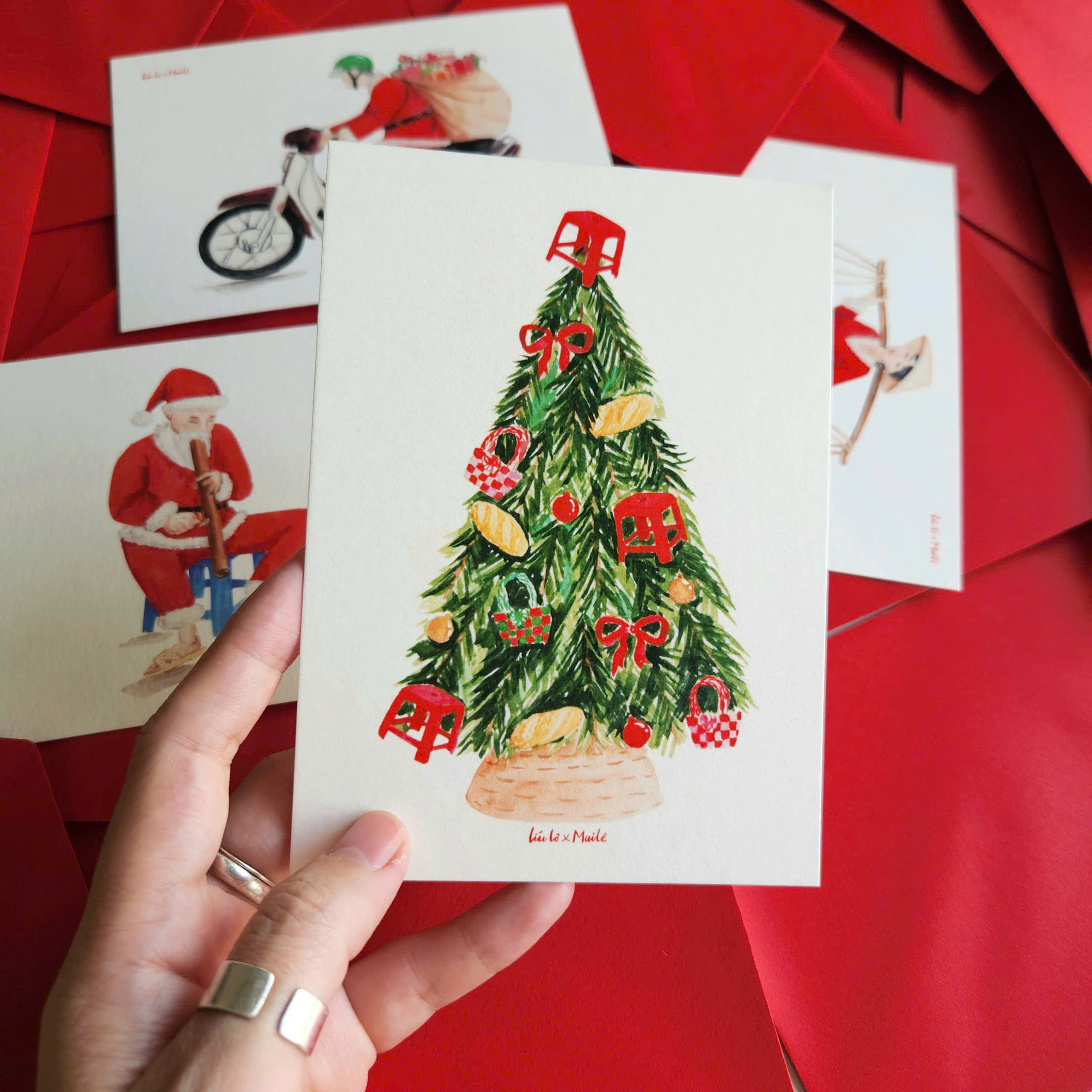 Thiệp Noel Mai Lê x Líu Lô