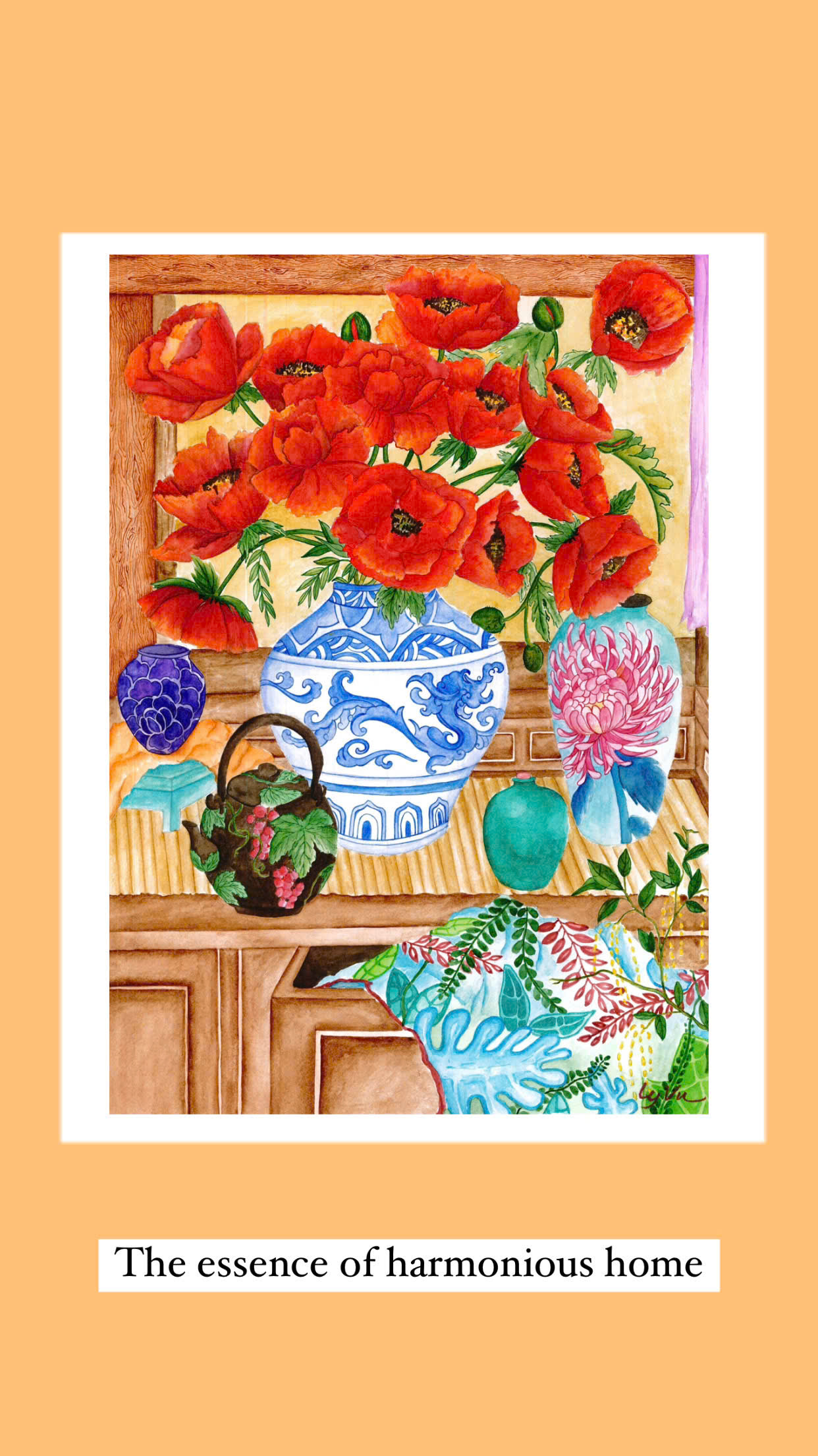 Tranh Ly Vũ A4 The Essence Of a Harmonious Home