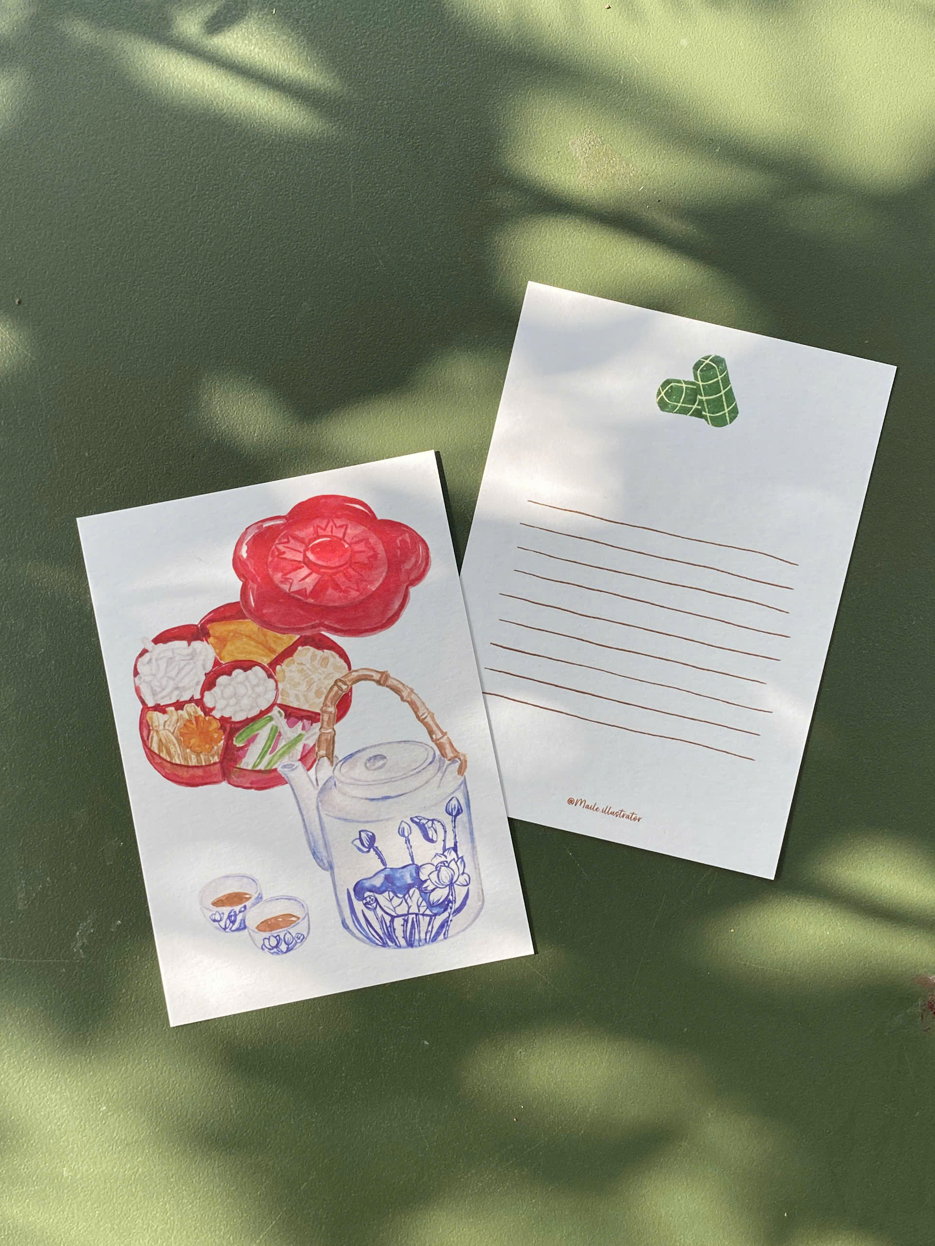 Thiệp Tết Mai Lê