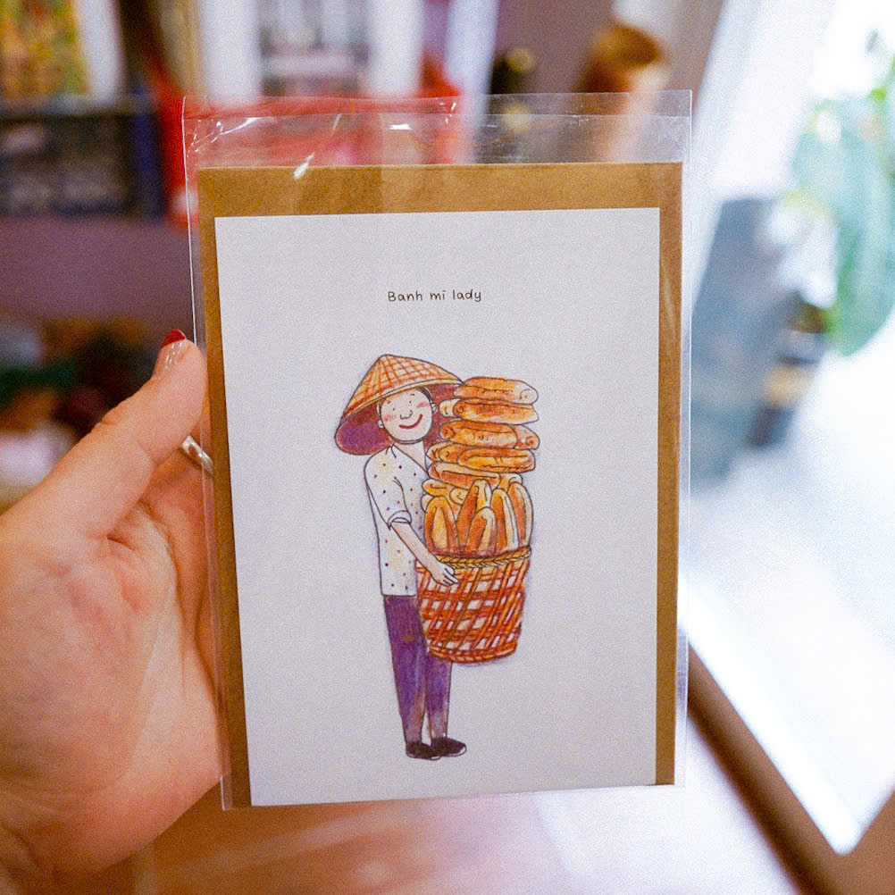 Thiệp Haru Craft Banh Mi Lady